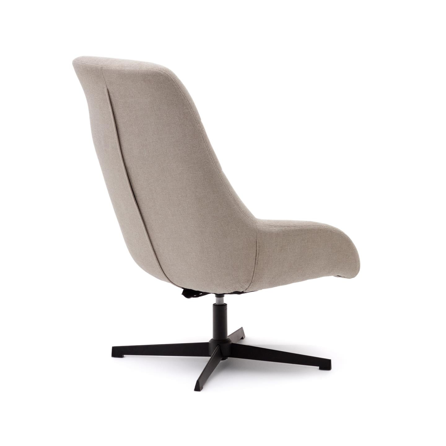 Kave Home Draaifauteuil 'Celida' kleur Beige