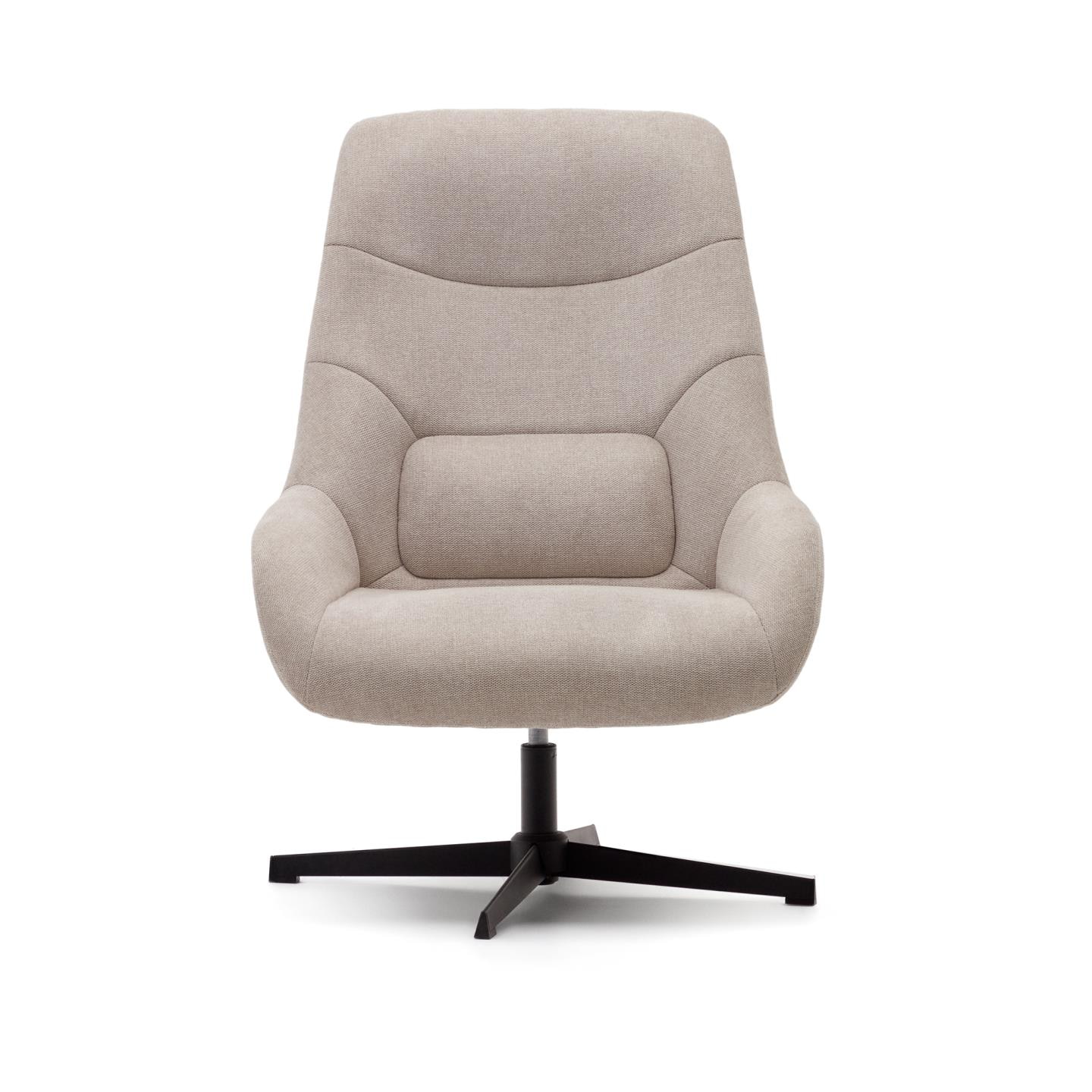 Kave Home Draaifauteuil 'Celida' kleur Beige