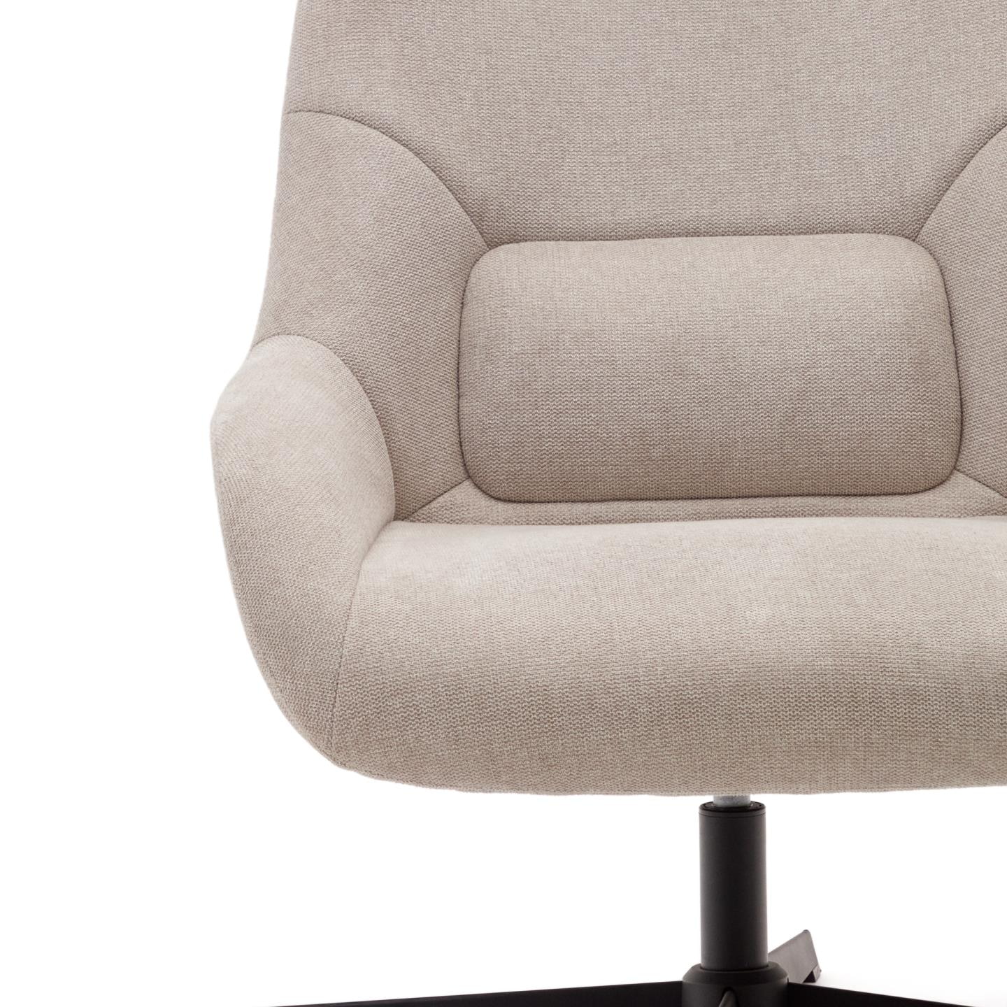 Kave Home Draaifauteuil 'Celida' kleur Beige