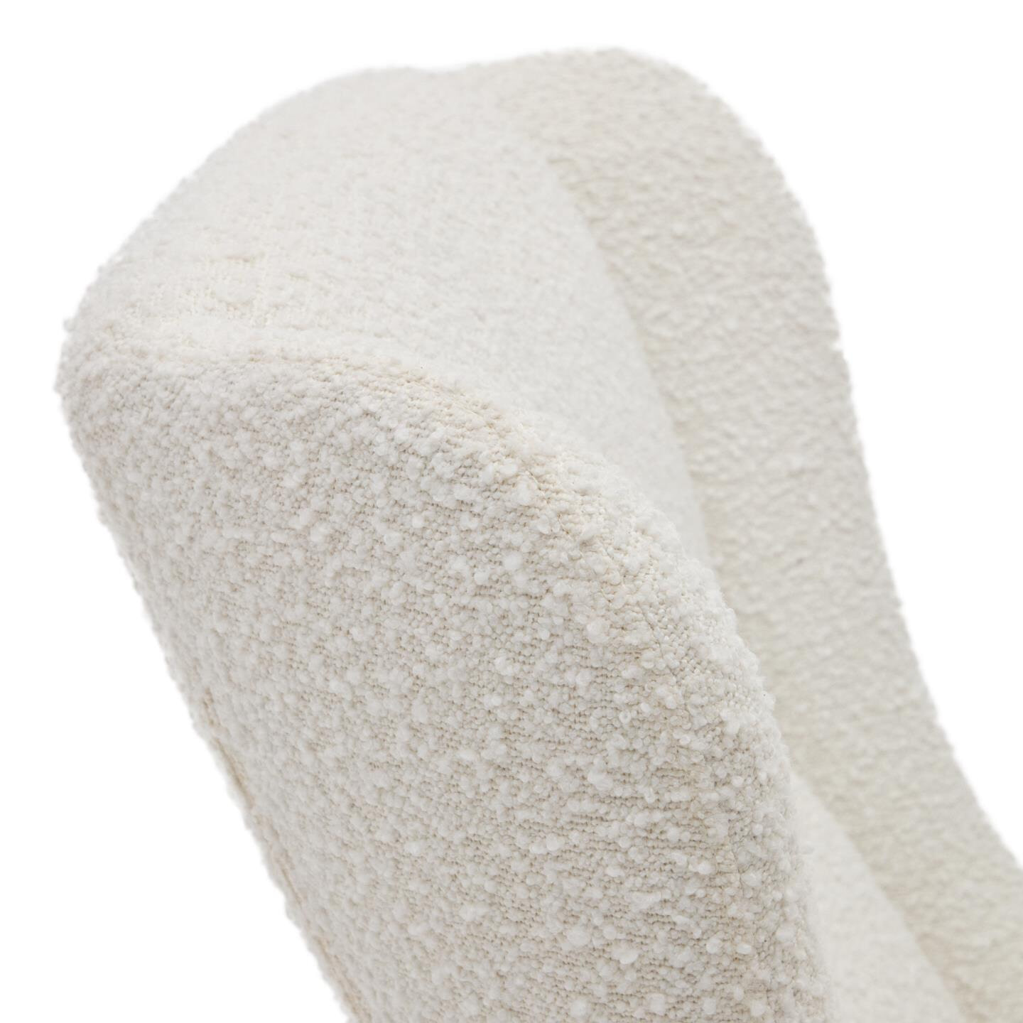 Kave Home Schommelstoel 'Maustin' Bouclé, kleur Wit