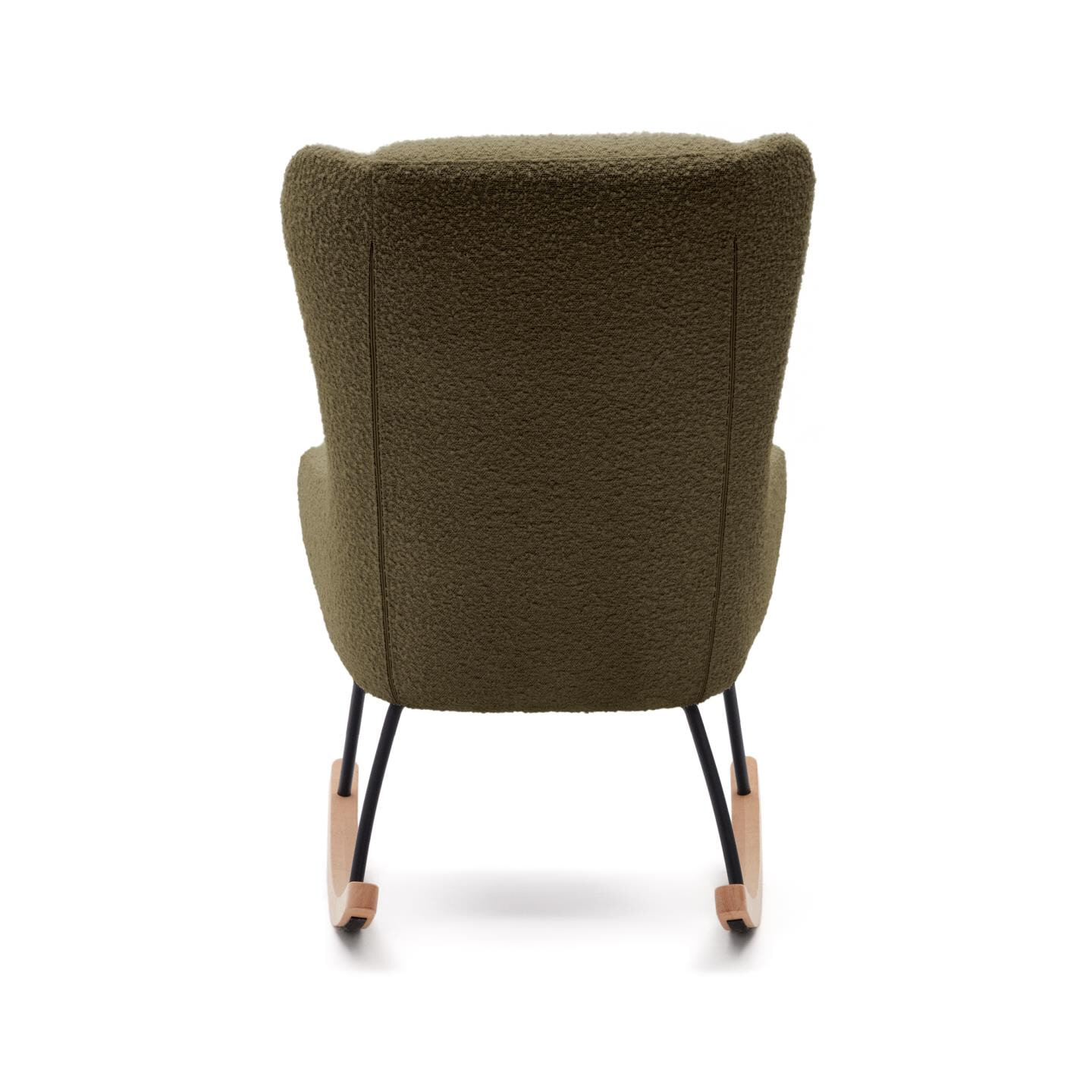Kave Home Schommelstoel 'Maustin' Bouclé, kleur Groen