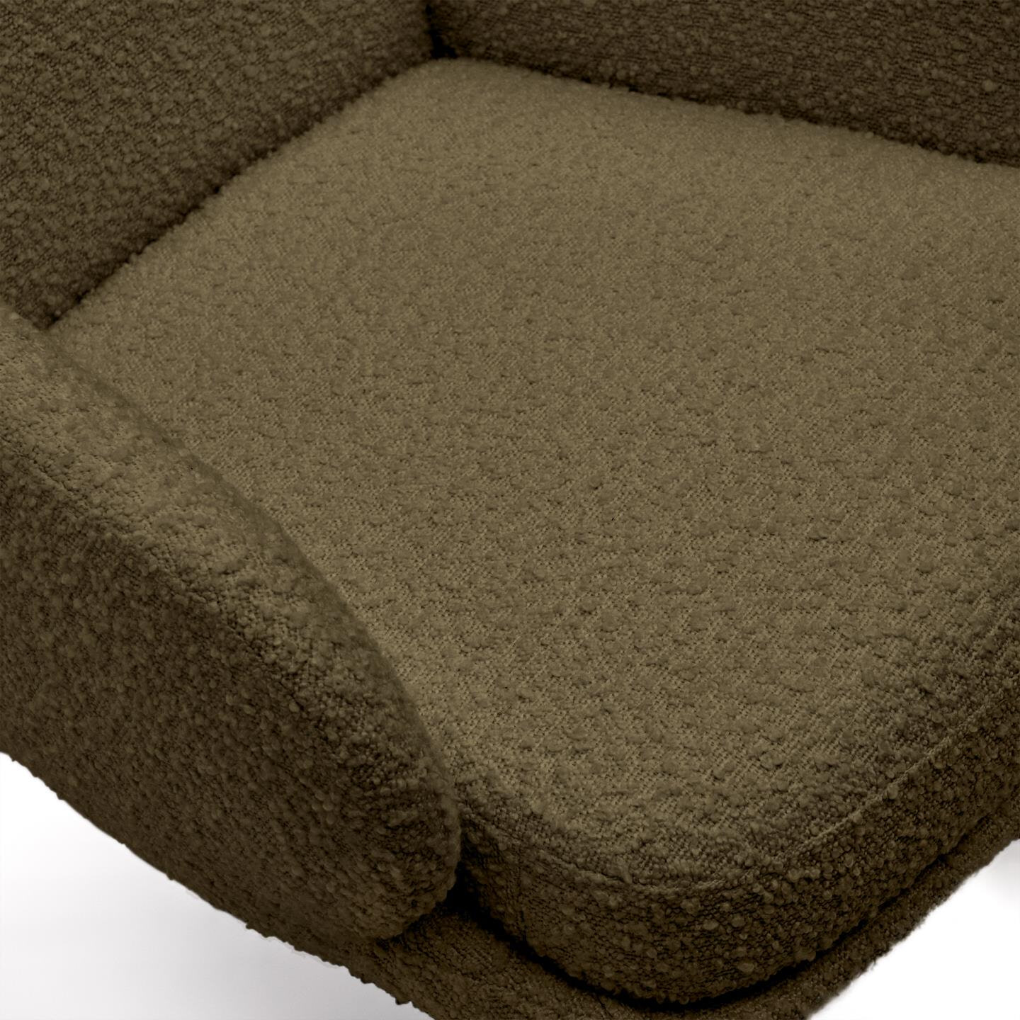 Kave Home Schommelstoel 'Maustin' Bouclé, kleur Groen
