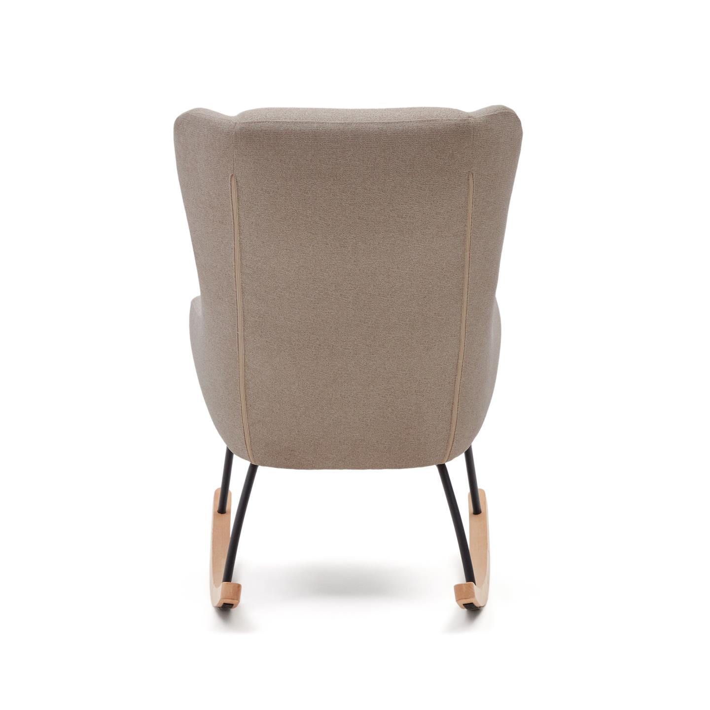 Kave Home Schommelstoel 'Maustin' Chenille, kleur Beige