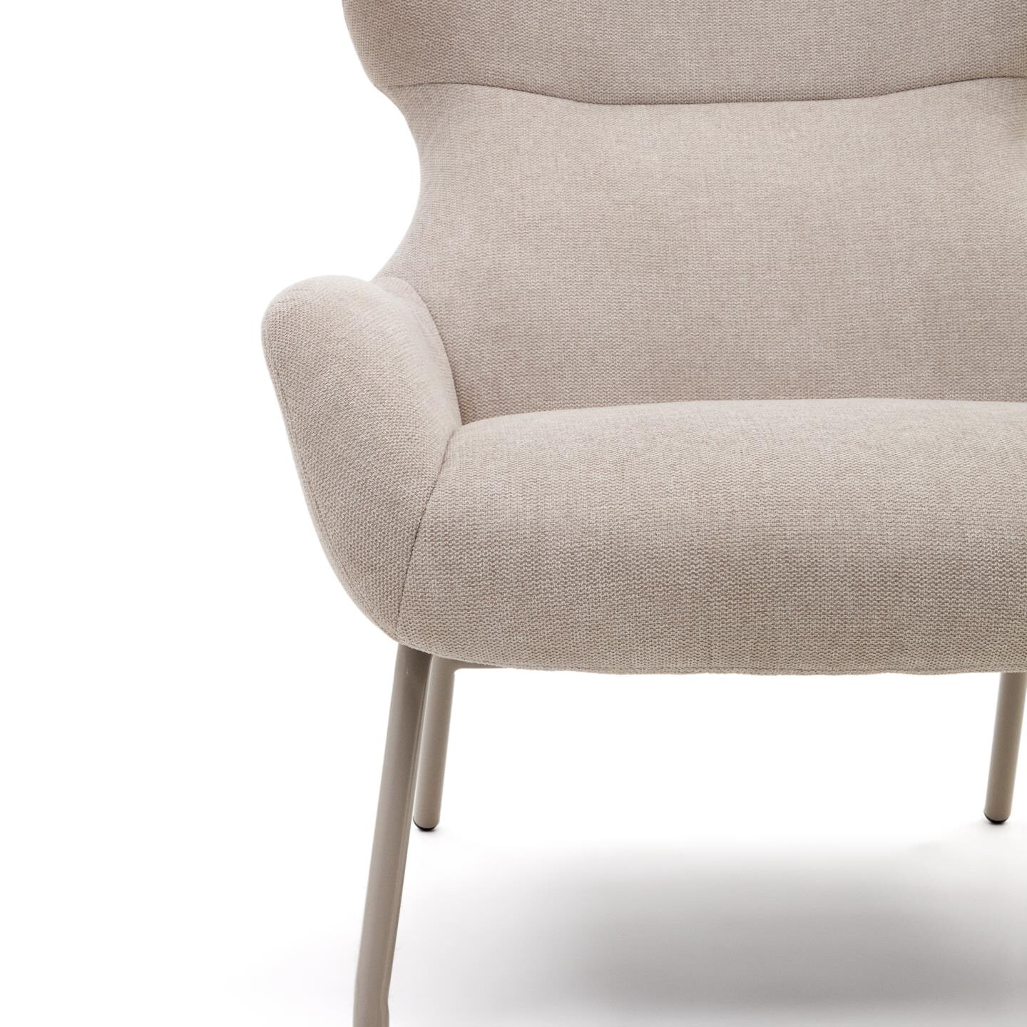 Kave Home Fauteuil 'Belina' kleur Beige