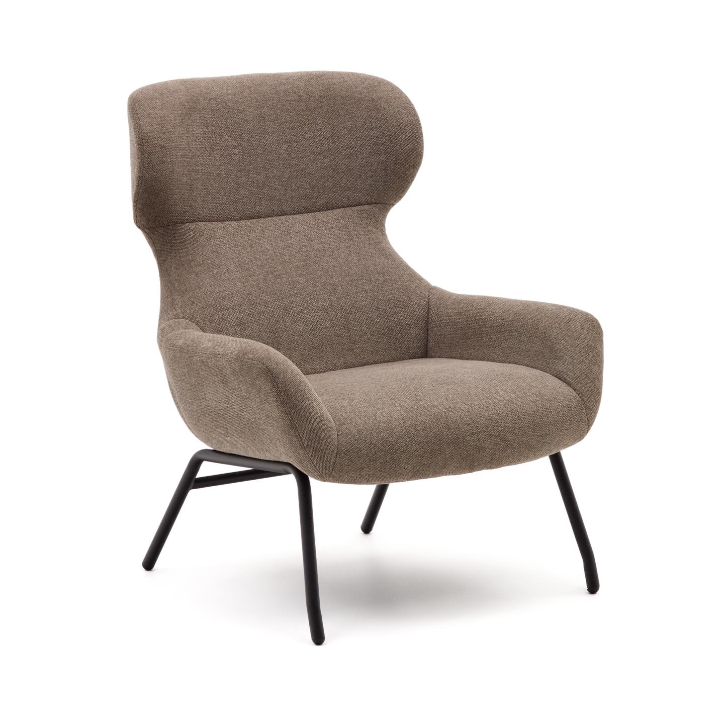 Kave Home Fauteuil 'Belina' kleur Lichtbruin