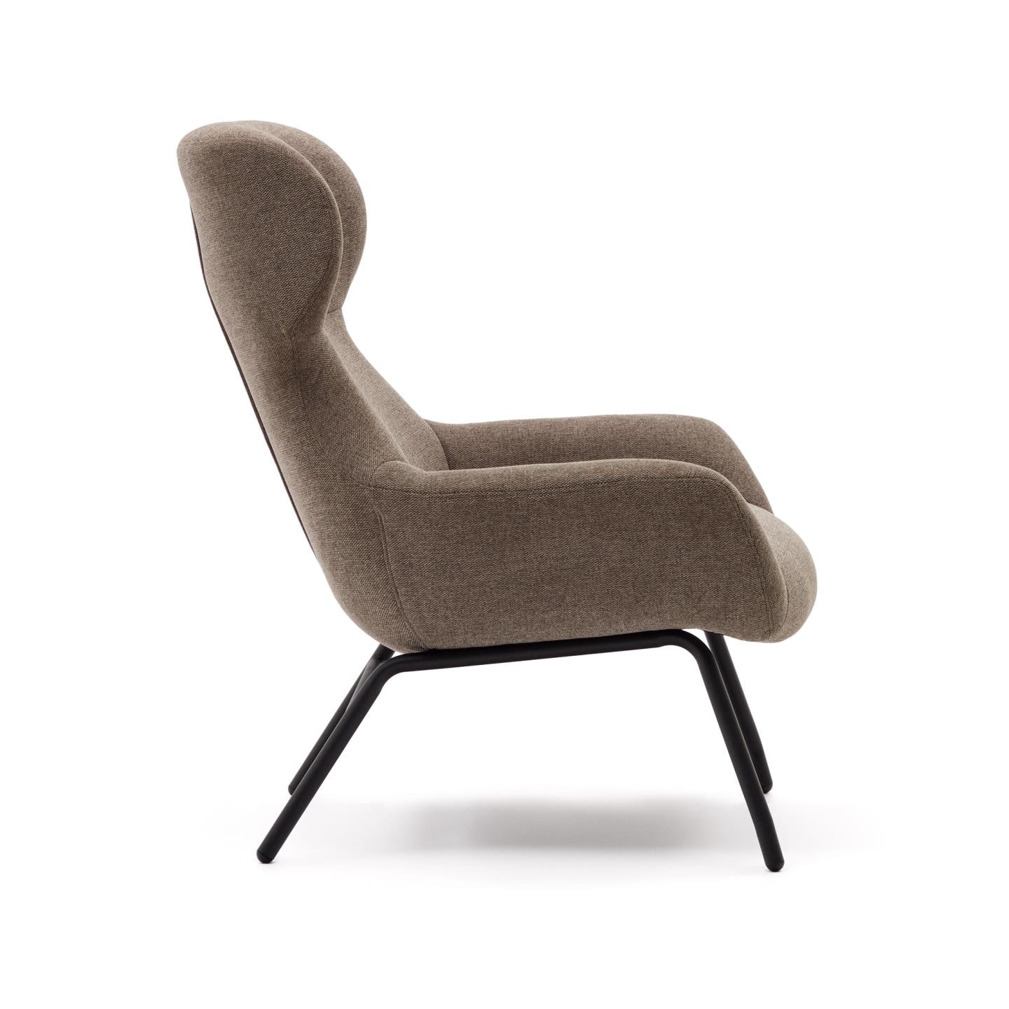 Kave Home Fauteuil 'Belina' kleur Lichtbruin