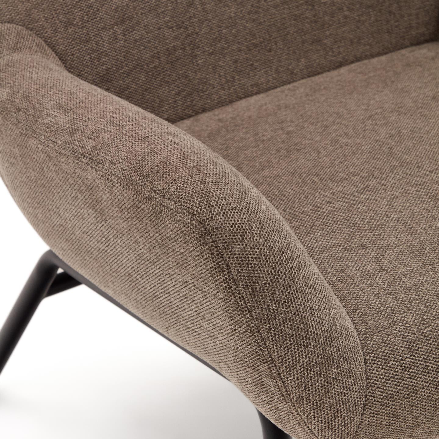Kave Home Fauteuil 'Belina' kleur Lichtbruin
