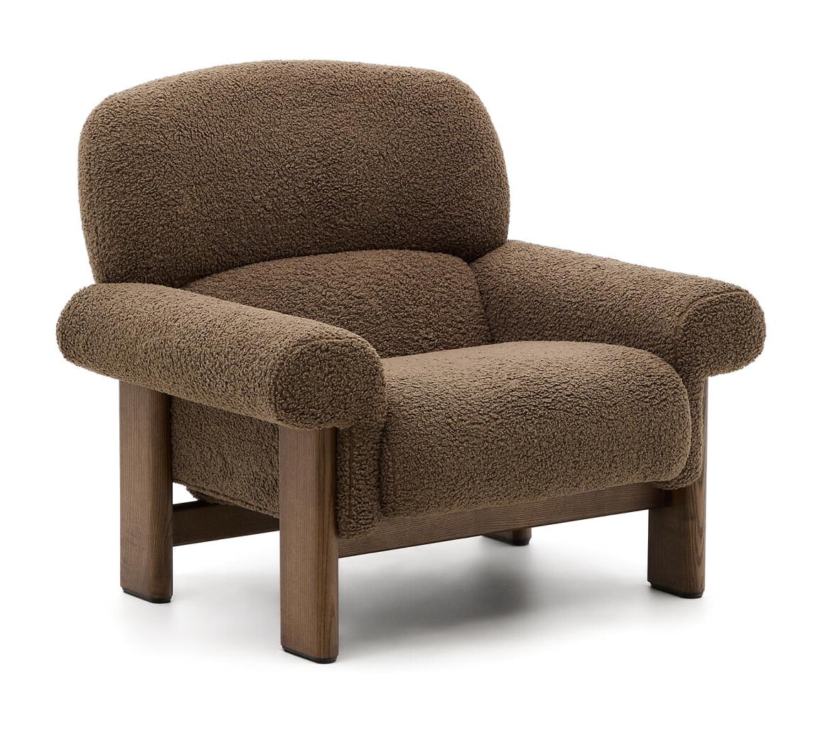 Kave Home Fauteuil 'Cabana' Bouclé, kleur Taupe