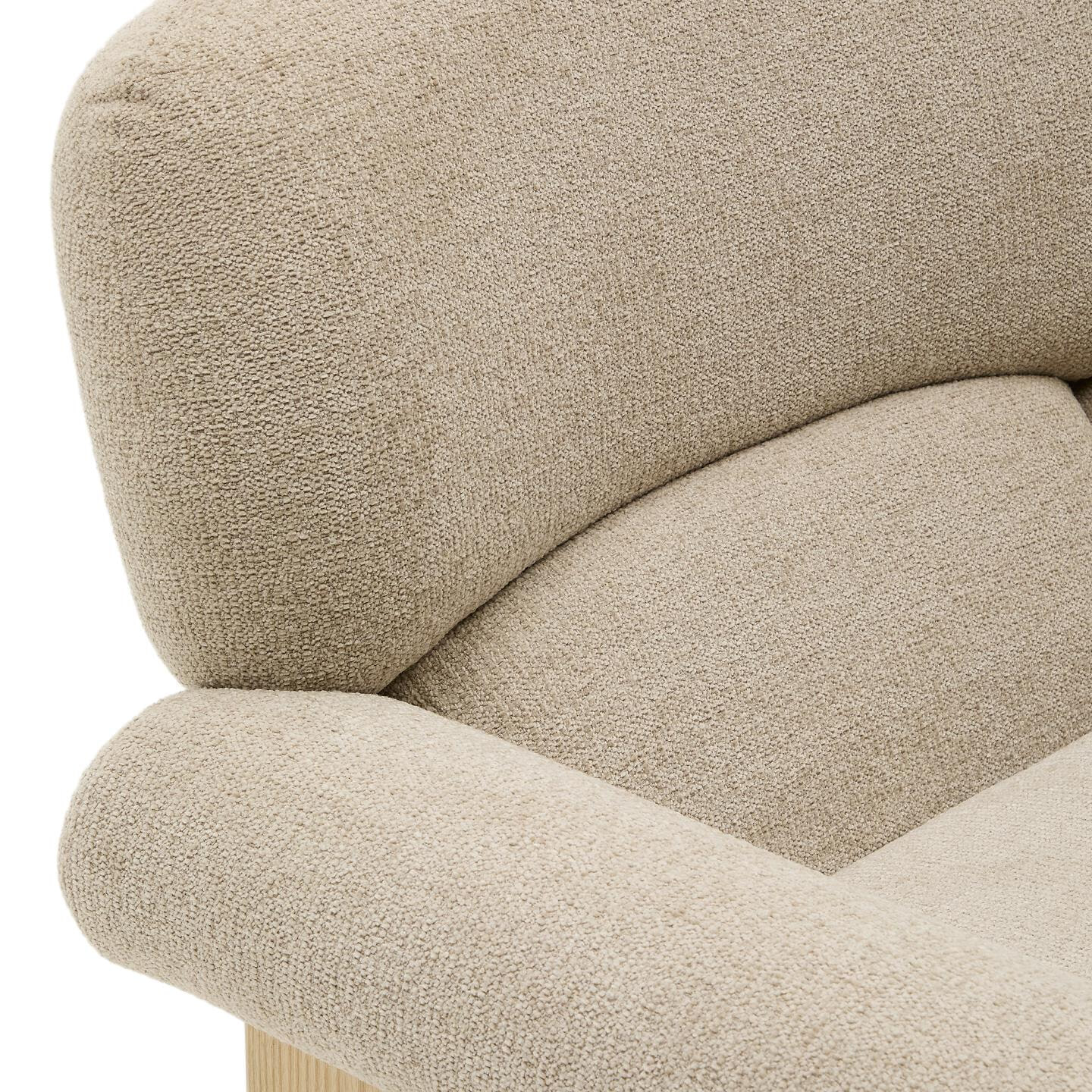 Kave Home Fauteuil 'Cabana' Chenille, kleur Beige