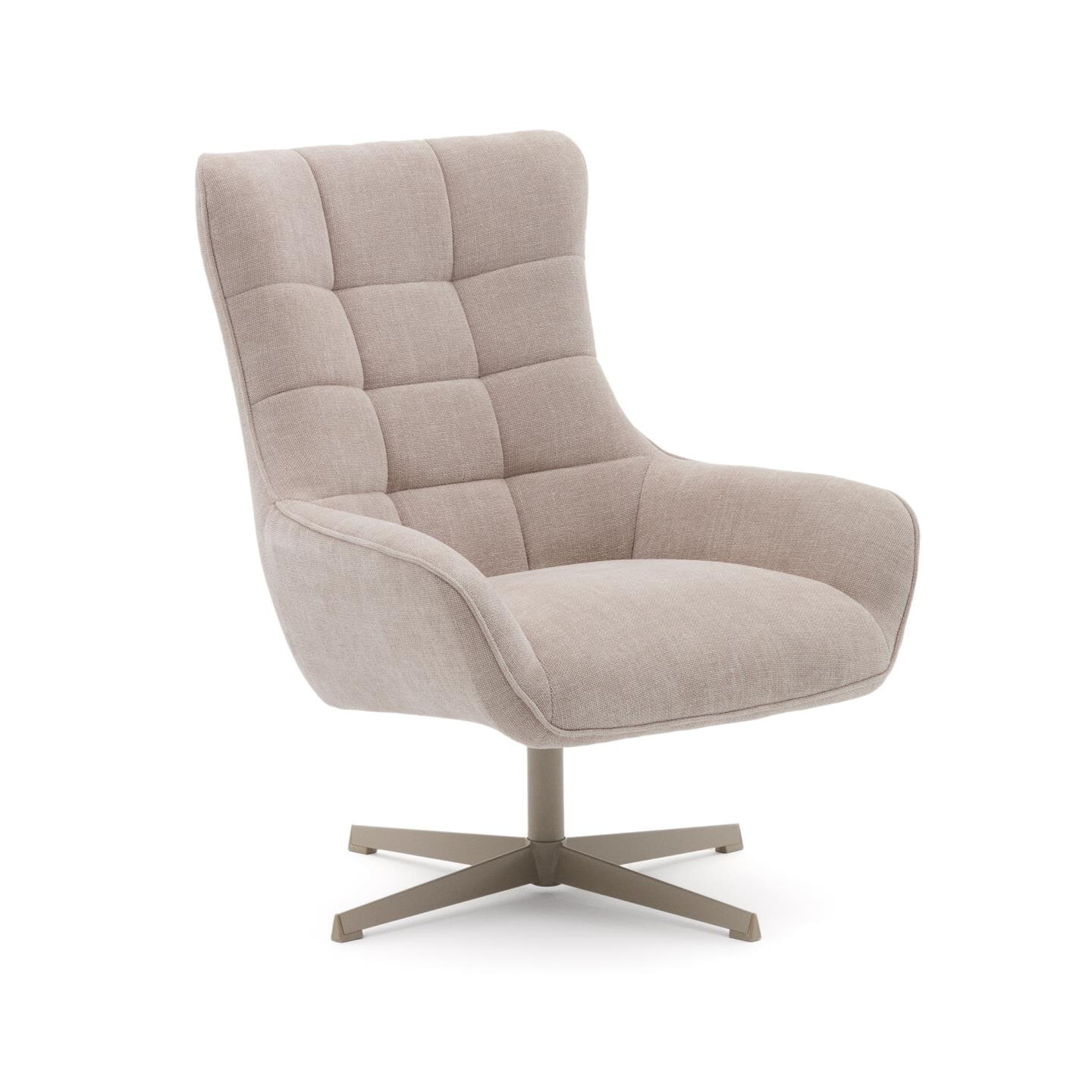 Kave Home Draaifauteuil Teryl Chenille - Beige