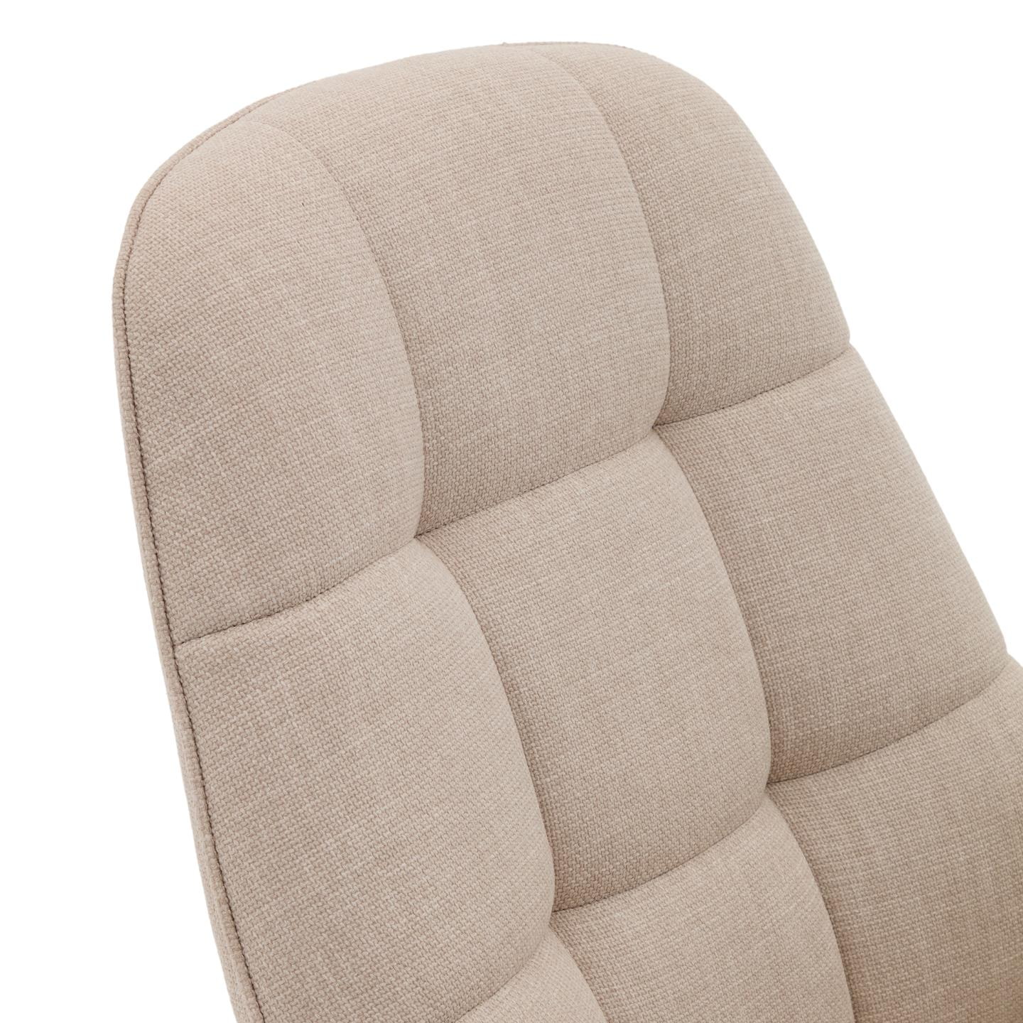 Kave Home Draaifauteuil 'Jaspe' Structuurstof, kleur Beige