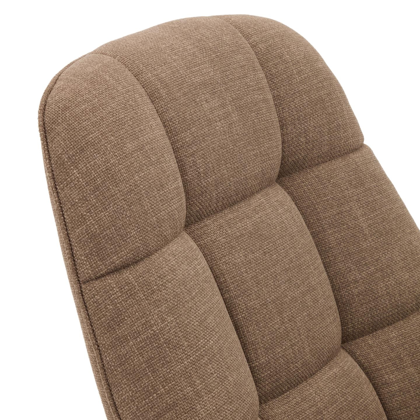 Kave Home Draaifauteuil 'Jaspe' Structuurstof, kleur Lichtbruin