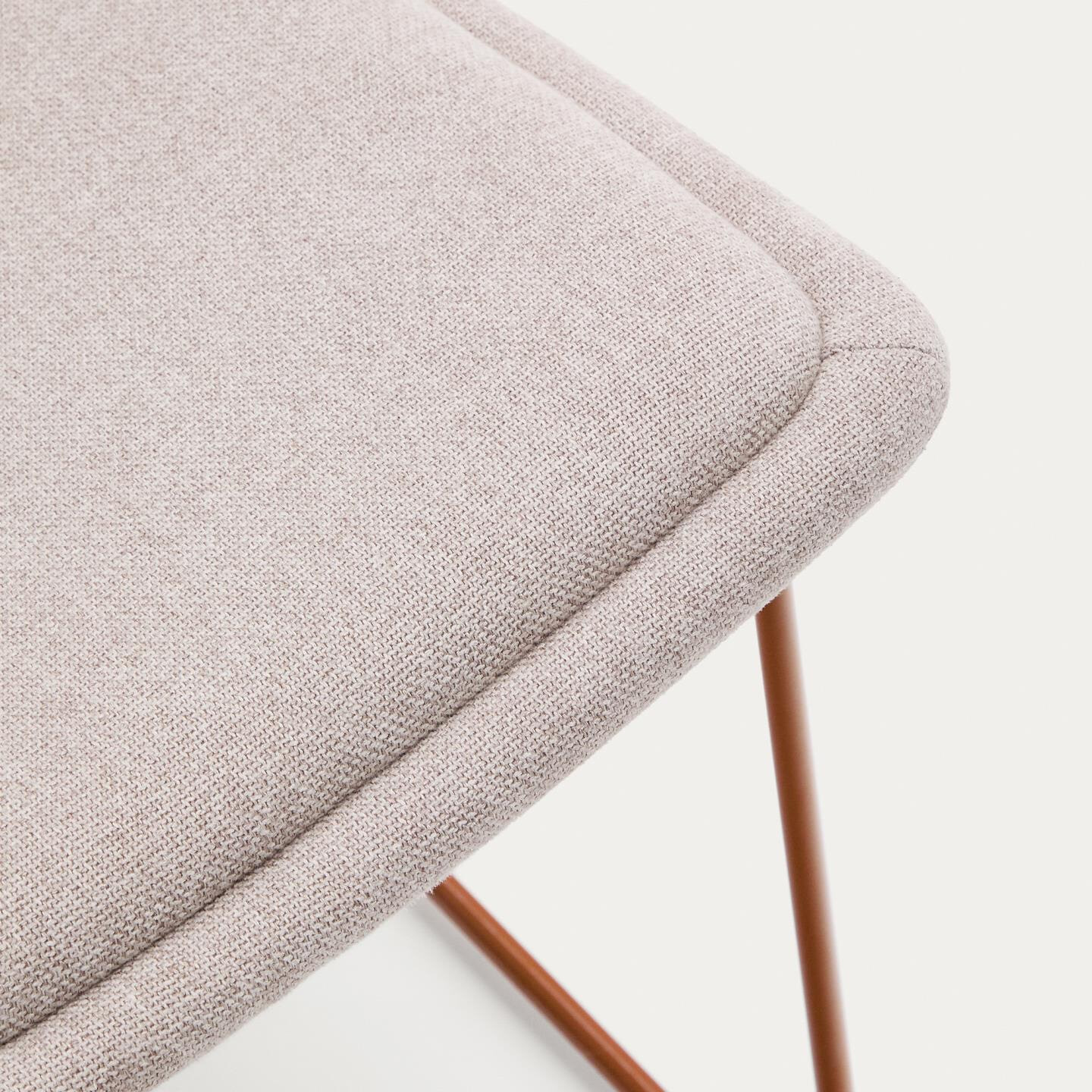 Kave Home Fauteuil 'Zahara' kleur Beige/Terracotta