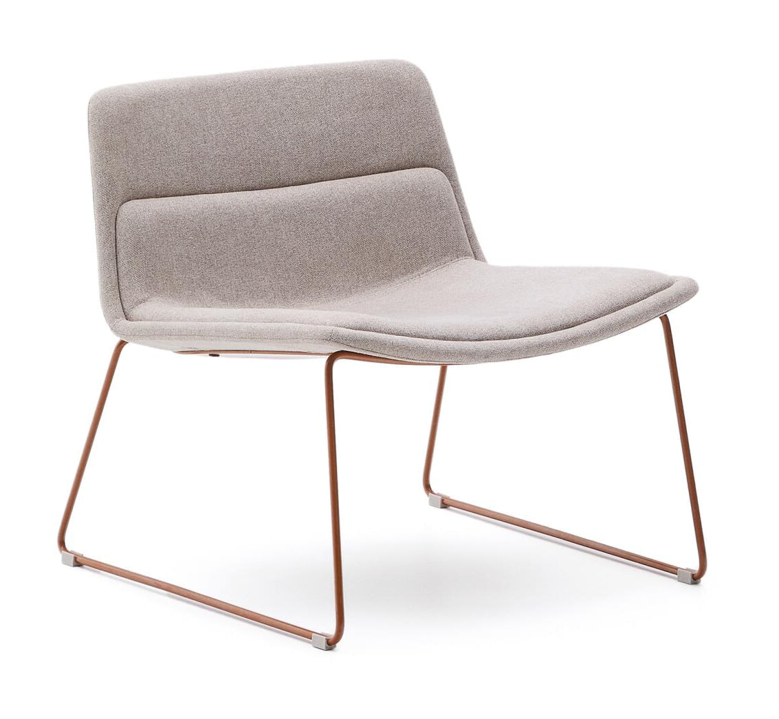 Kave Home Fauteuil 'Zahara' kleur Beige/Terracotta