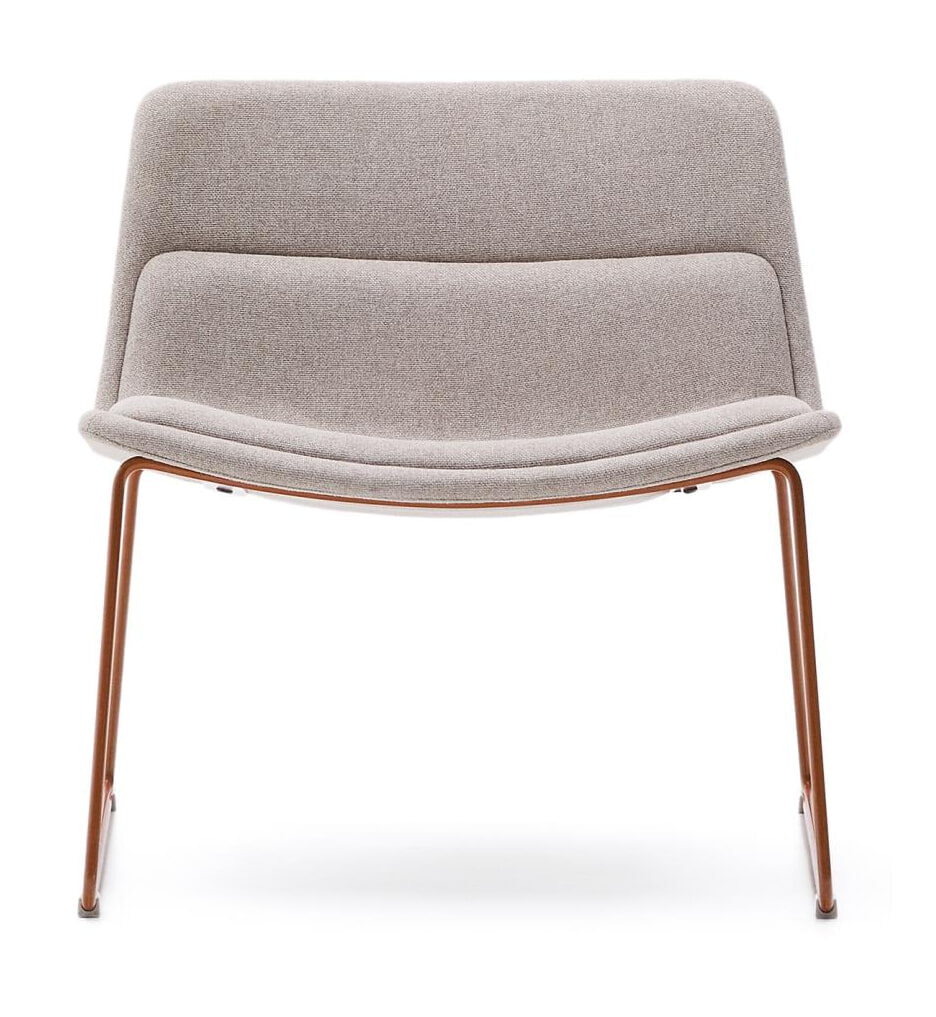 Kave Home Fauteuil 'Zahara' kleur Beige/Terracotta
