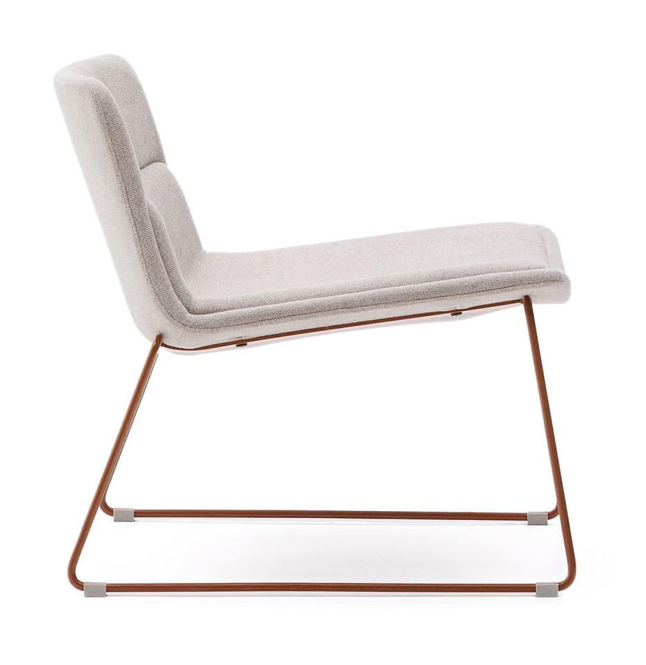 Kave Home Fauteuil 'Zahara' kleur Beige/Terracotta