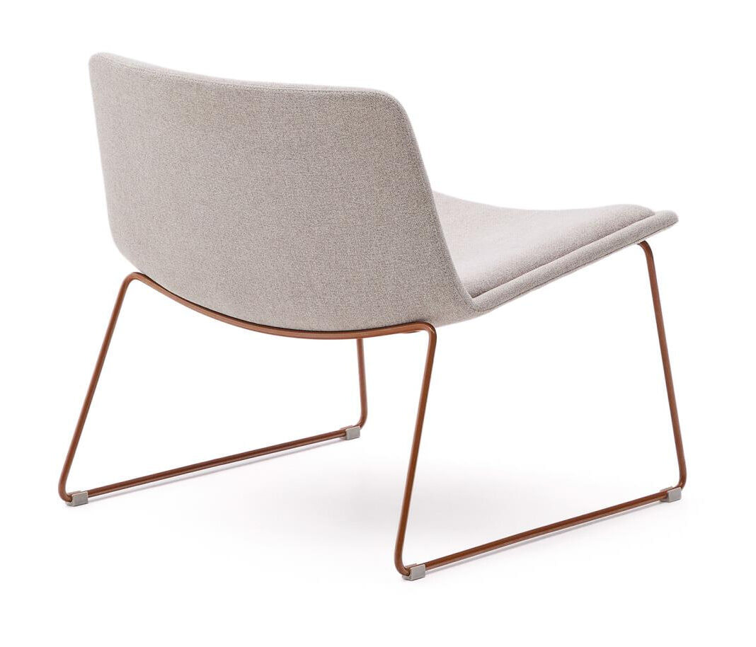 Kave Home Fauteuil 'Zahara' kleur Beige/Terracotta