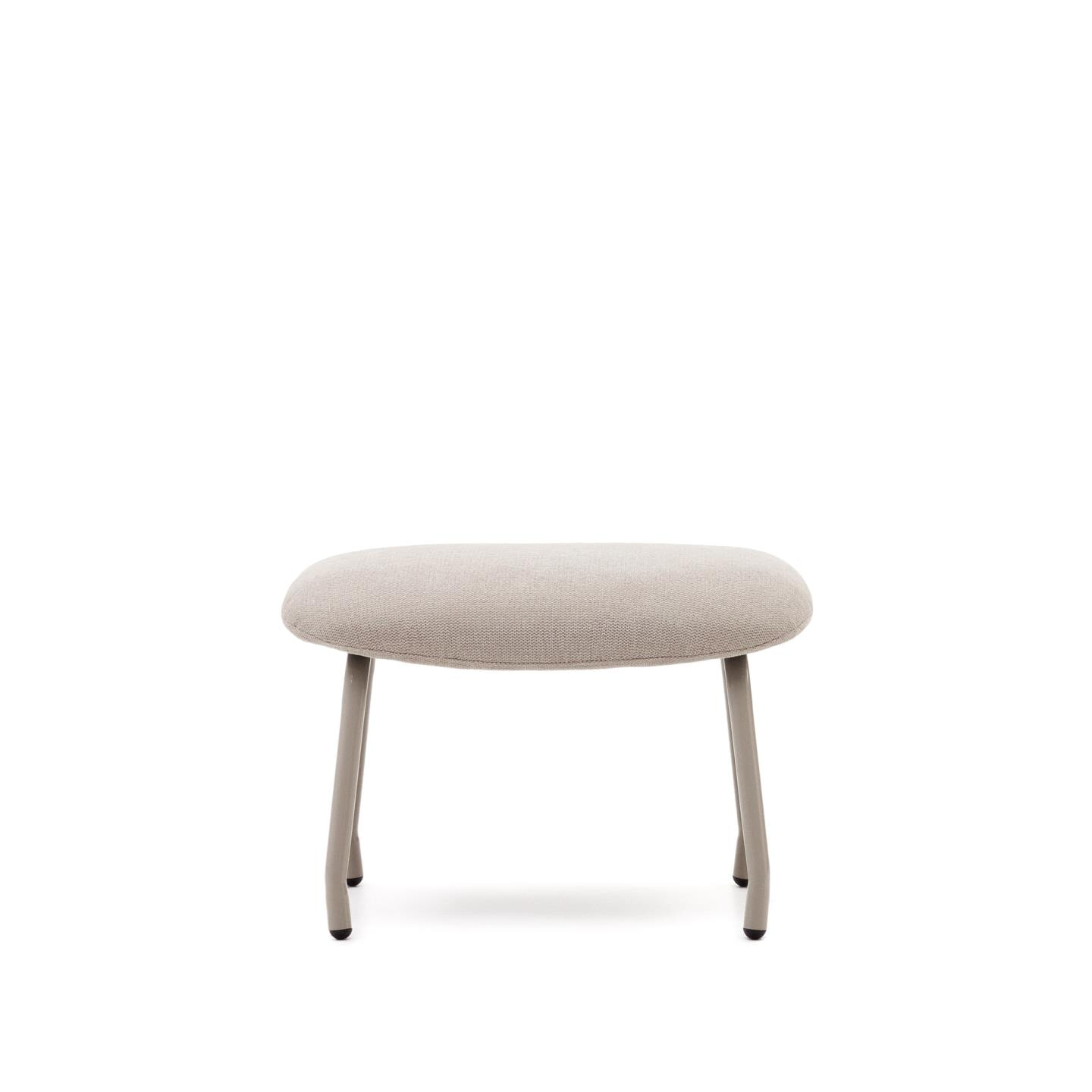 Kave Home Hocker 'Belina' Chenille, kleur Beige