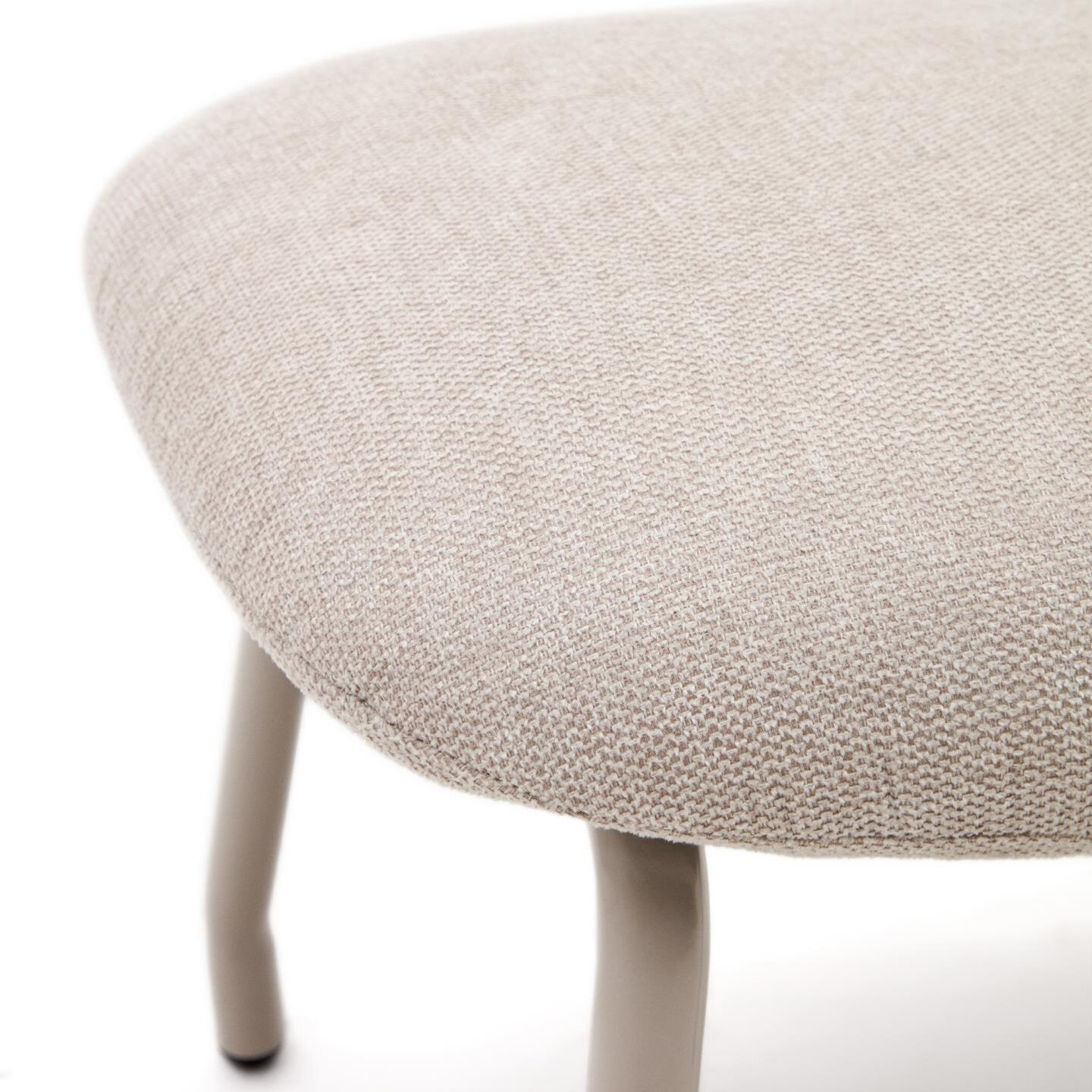 Kave Home Hocker 'Belina' Chenille, kleur Beige