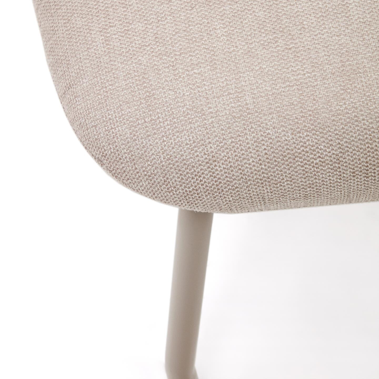Kave Home Hocker 'Belina' Chenille, kleur Beige