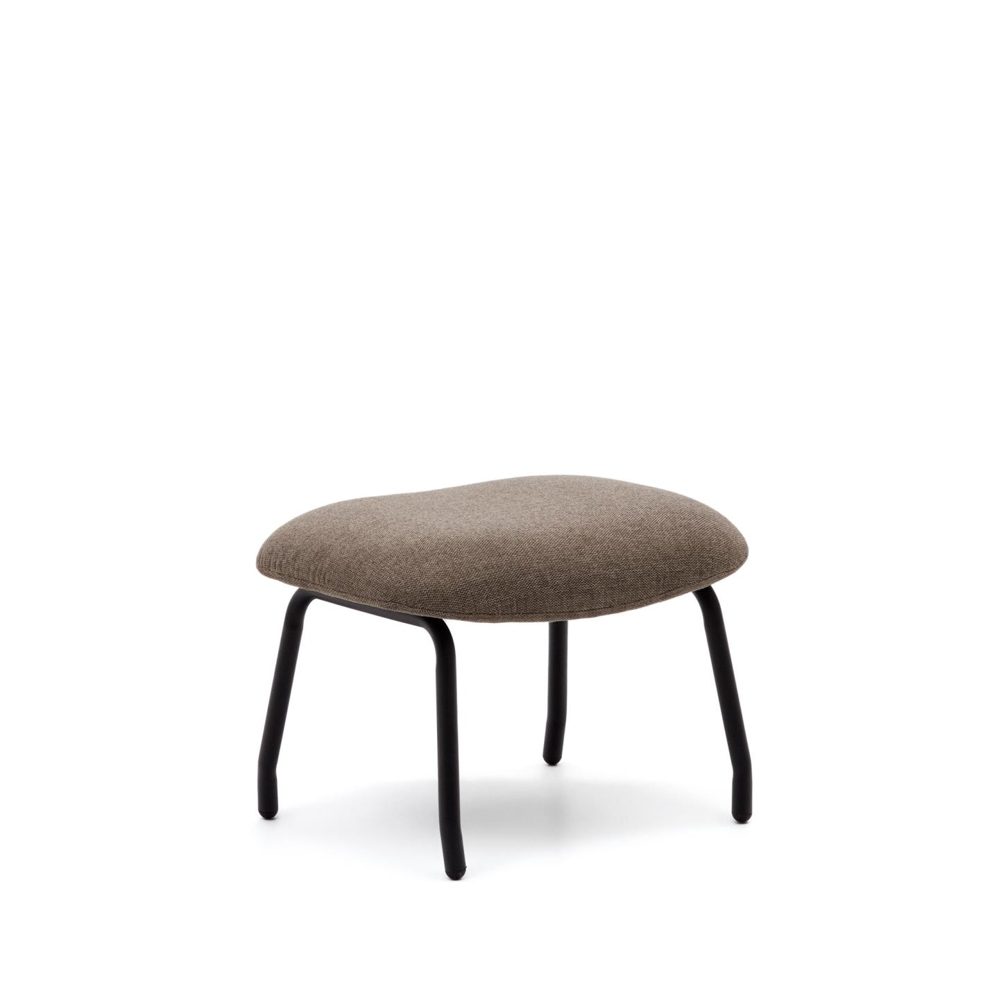 Kave Home Hocker 'Belina' Chenille, kleur Lichtbruin