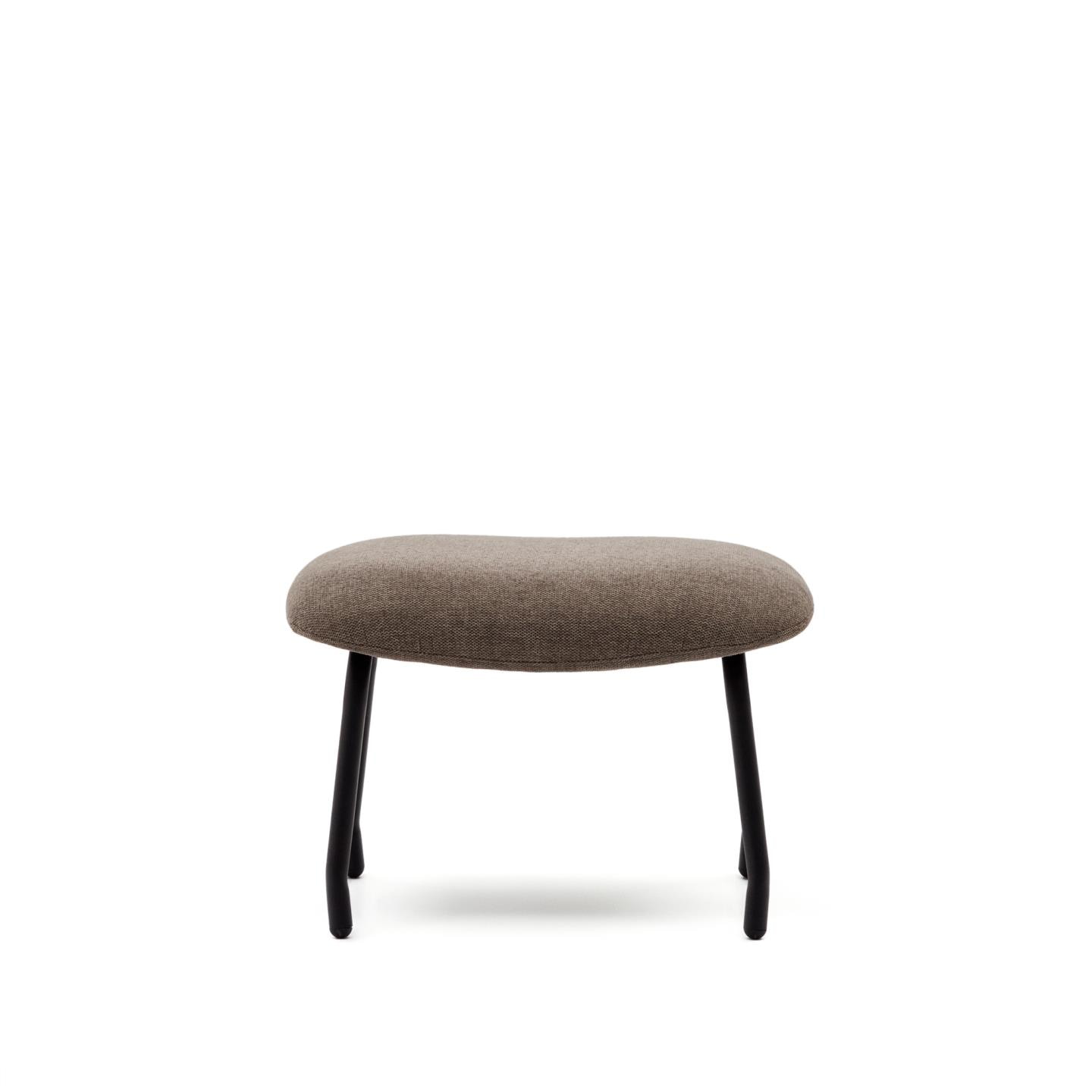 Kave Home Hocker 'Belina' Chenille, kleur Lichtbruin