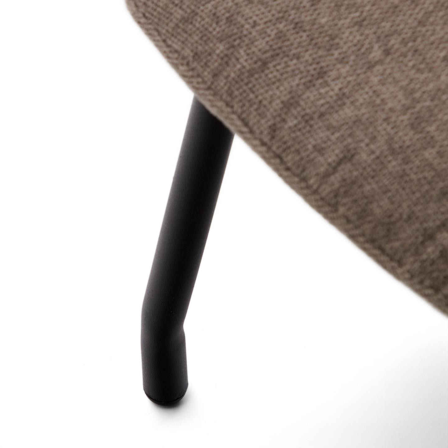 Kave Home Hocker 'Belina' Chenille, kleur Lichtbruin