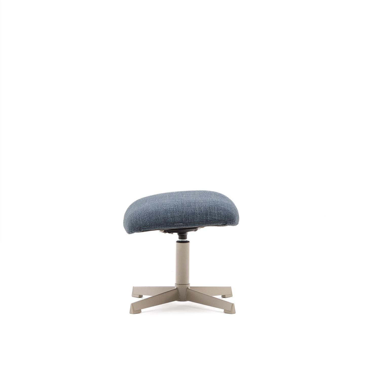Kave Home Hocker 'Jaspe' Structuurstof, kleur Blauw