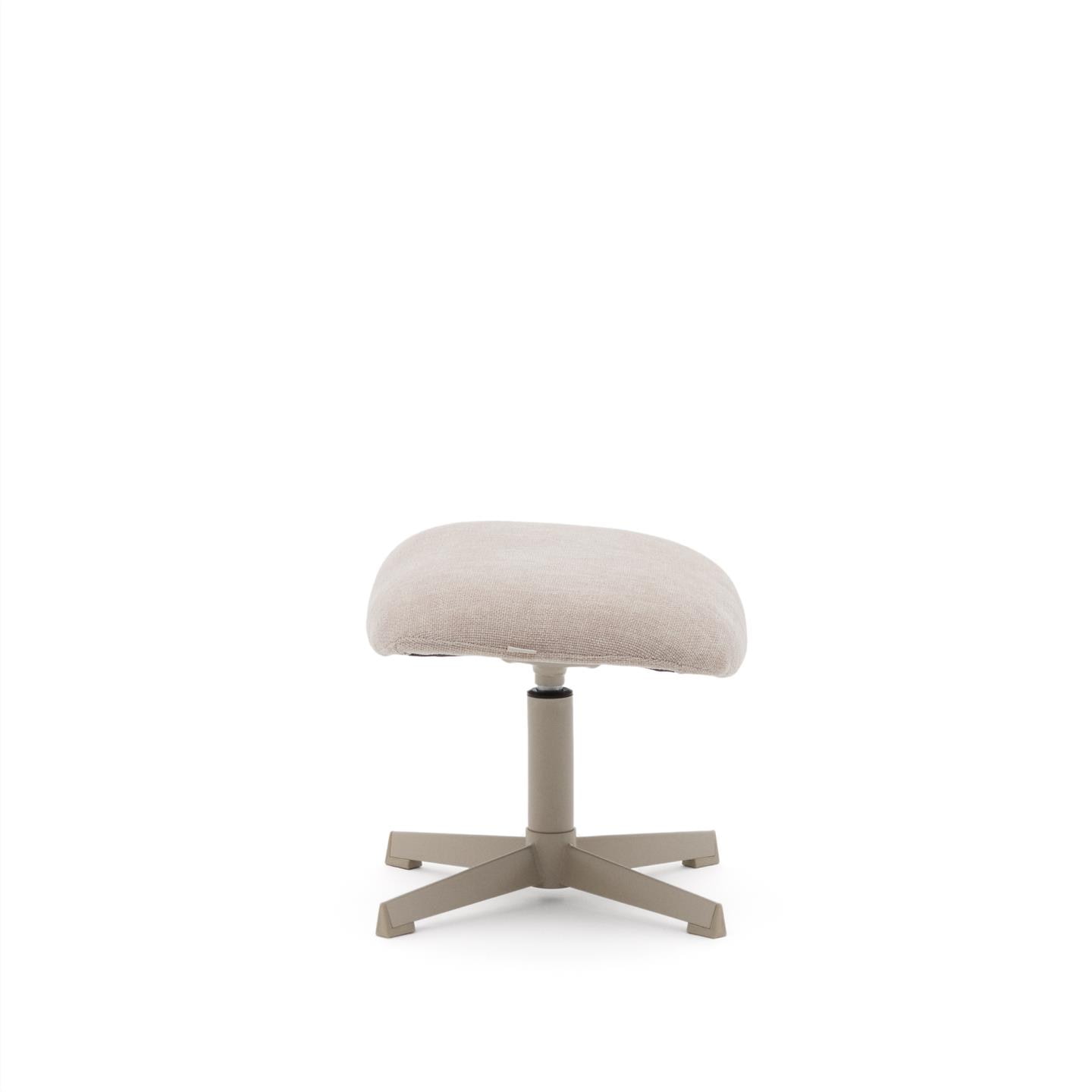 Kave Home Hocker 'Jaspe' Structuurstof, kleur Beige