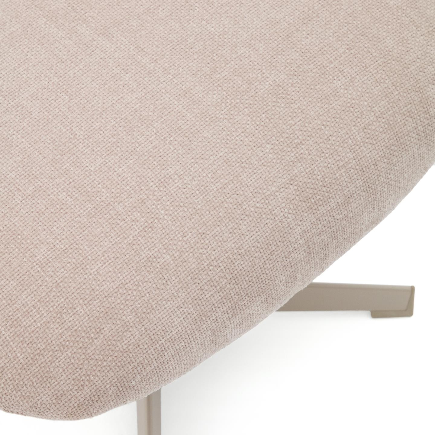 Kave Home Hocker 'Jaspe' Structuurstof, kleur Beige