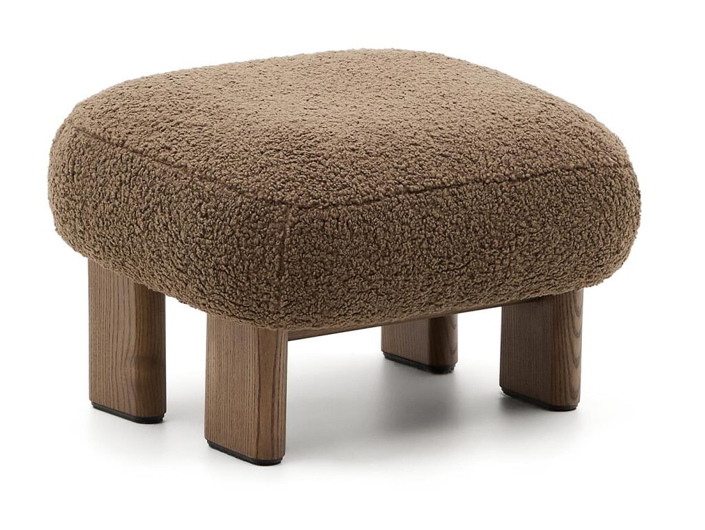 Kave Home Hocker 'Cabana' Bouclé, kleur Taupe