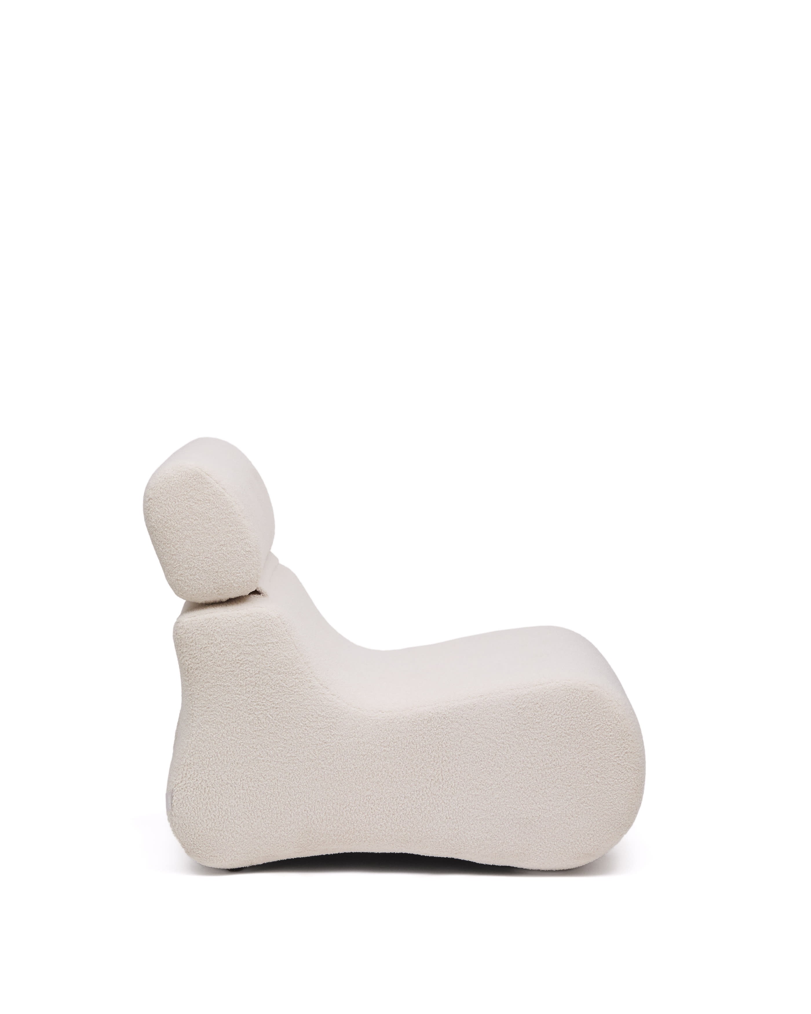 Kave Home Fauteuil 'Club' Bouclé, kleur Naturel