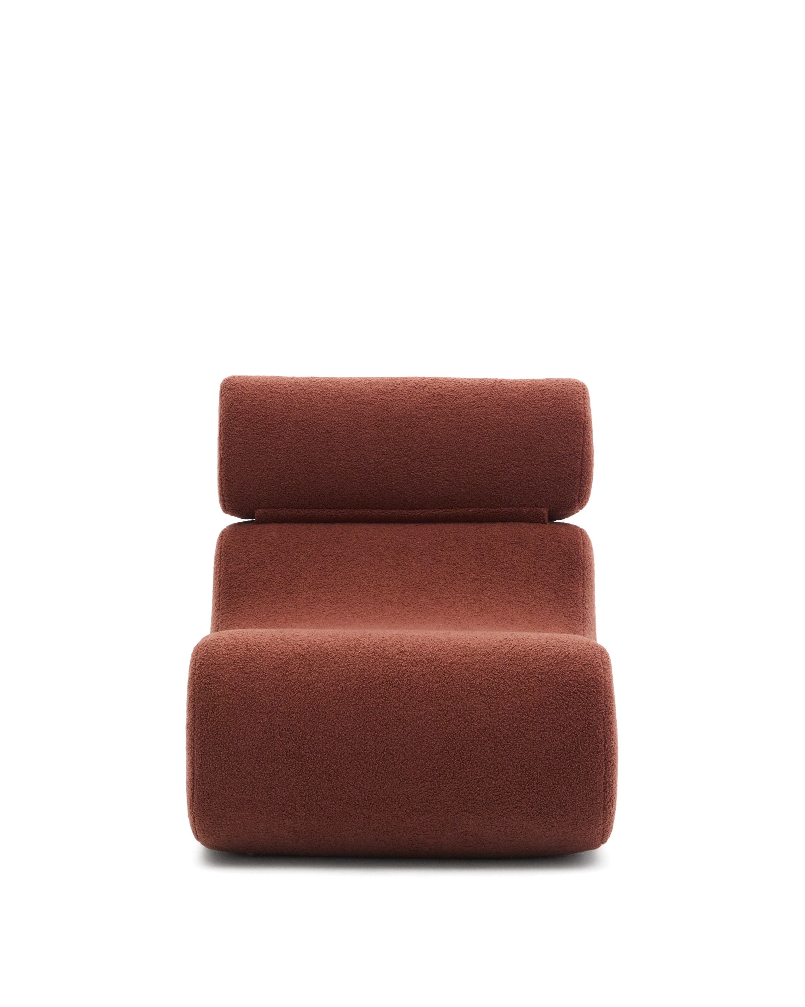 Kave Home Fauteuil 'Club' Bouclé, kleur Terracotta