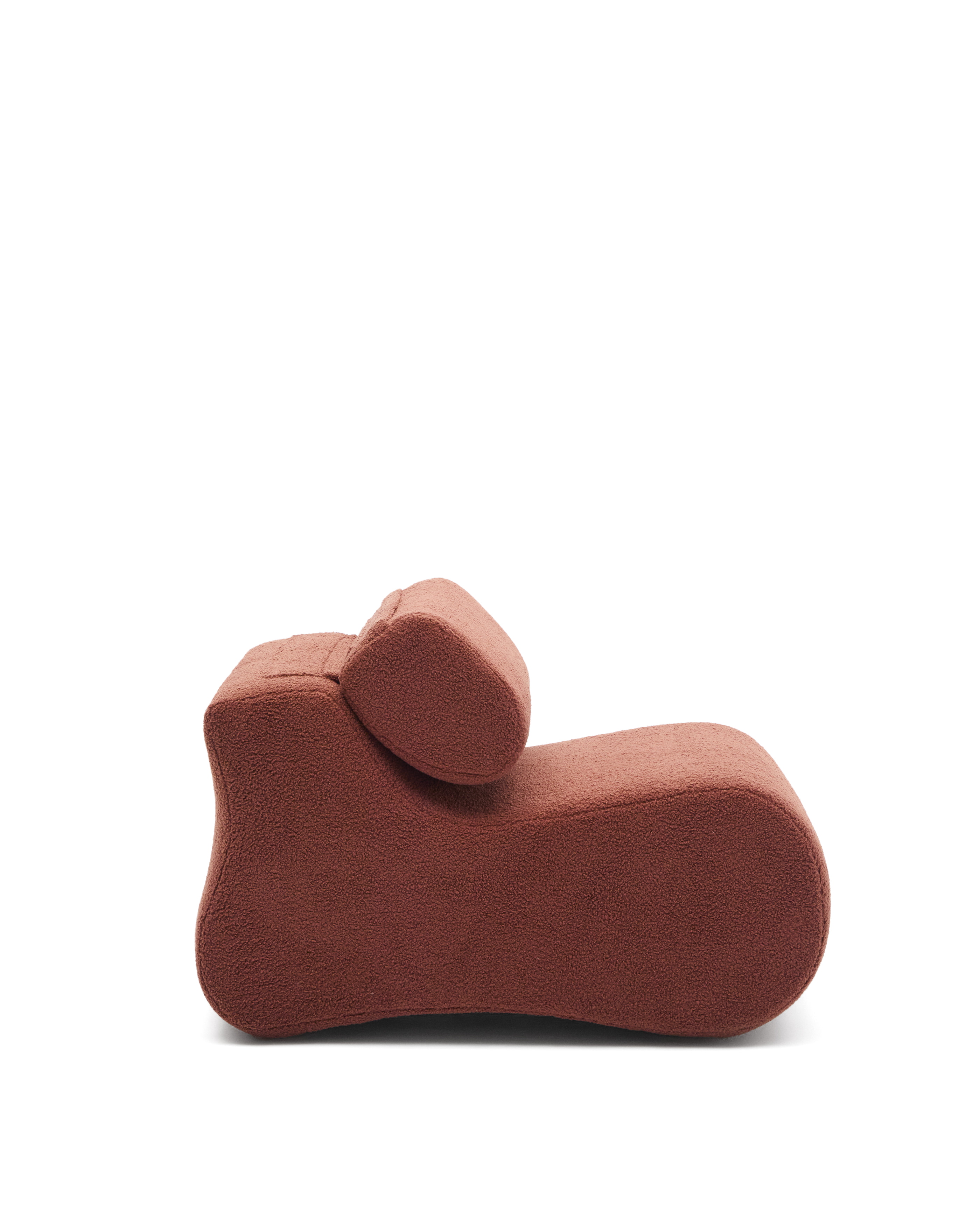 Kave Home Fauteuil 'Club' Bouclé, kleur Terracotta