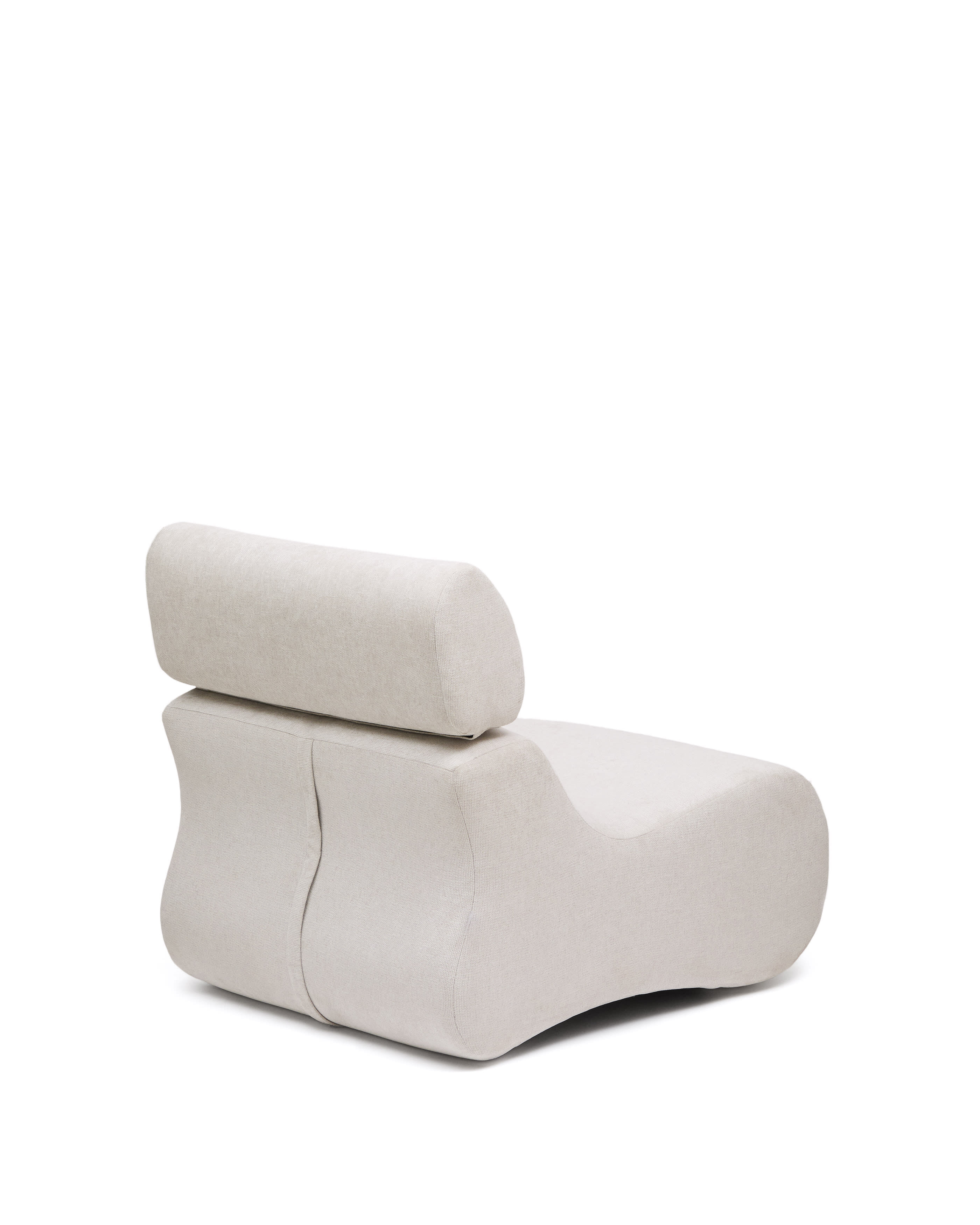 Kave Home Fauteuil 'Club' Chenille, kleur Naturel