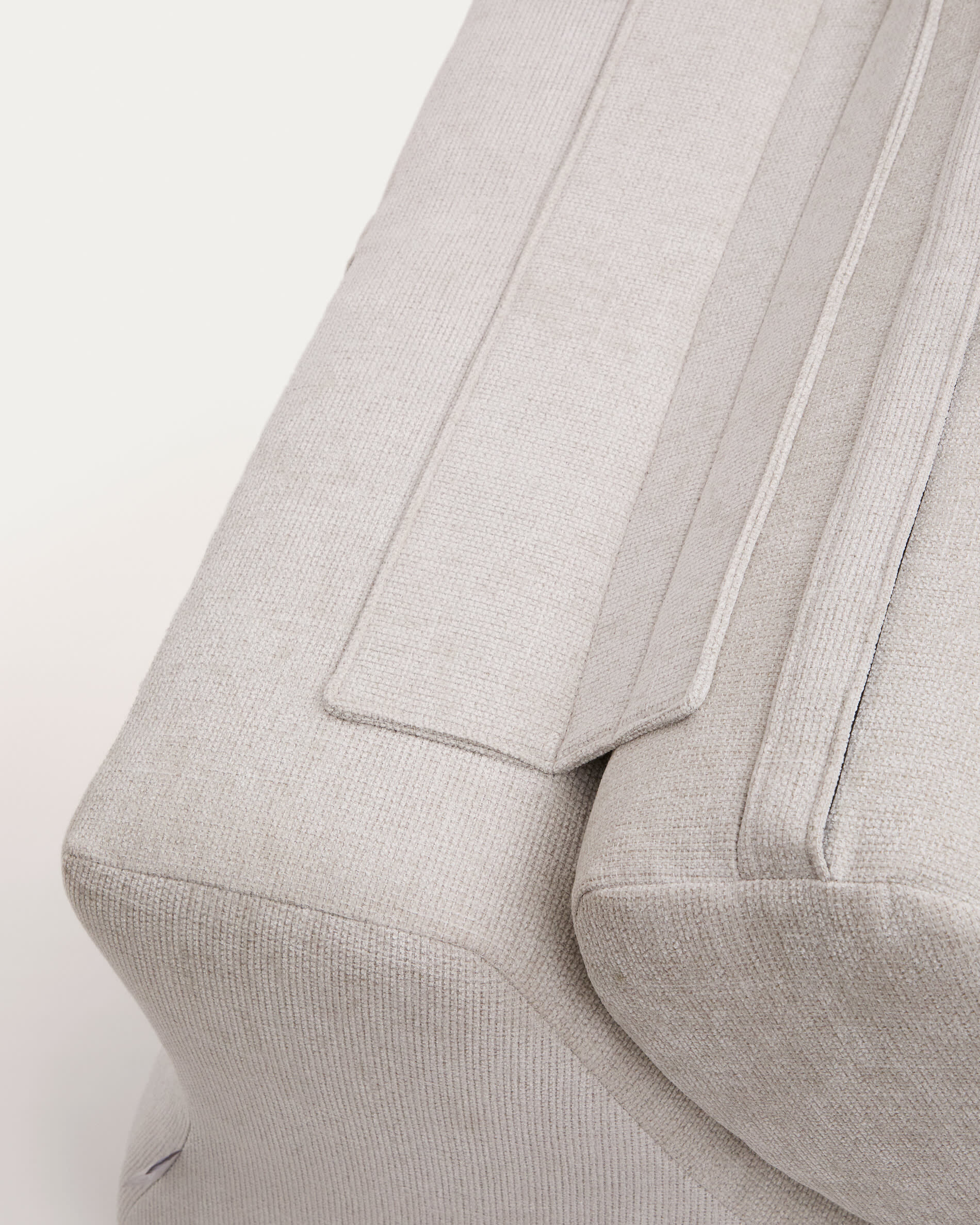 Kave Home Fauteuil 'Club' Chenille, kleur Naturel