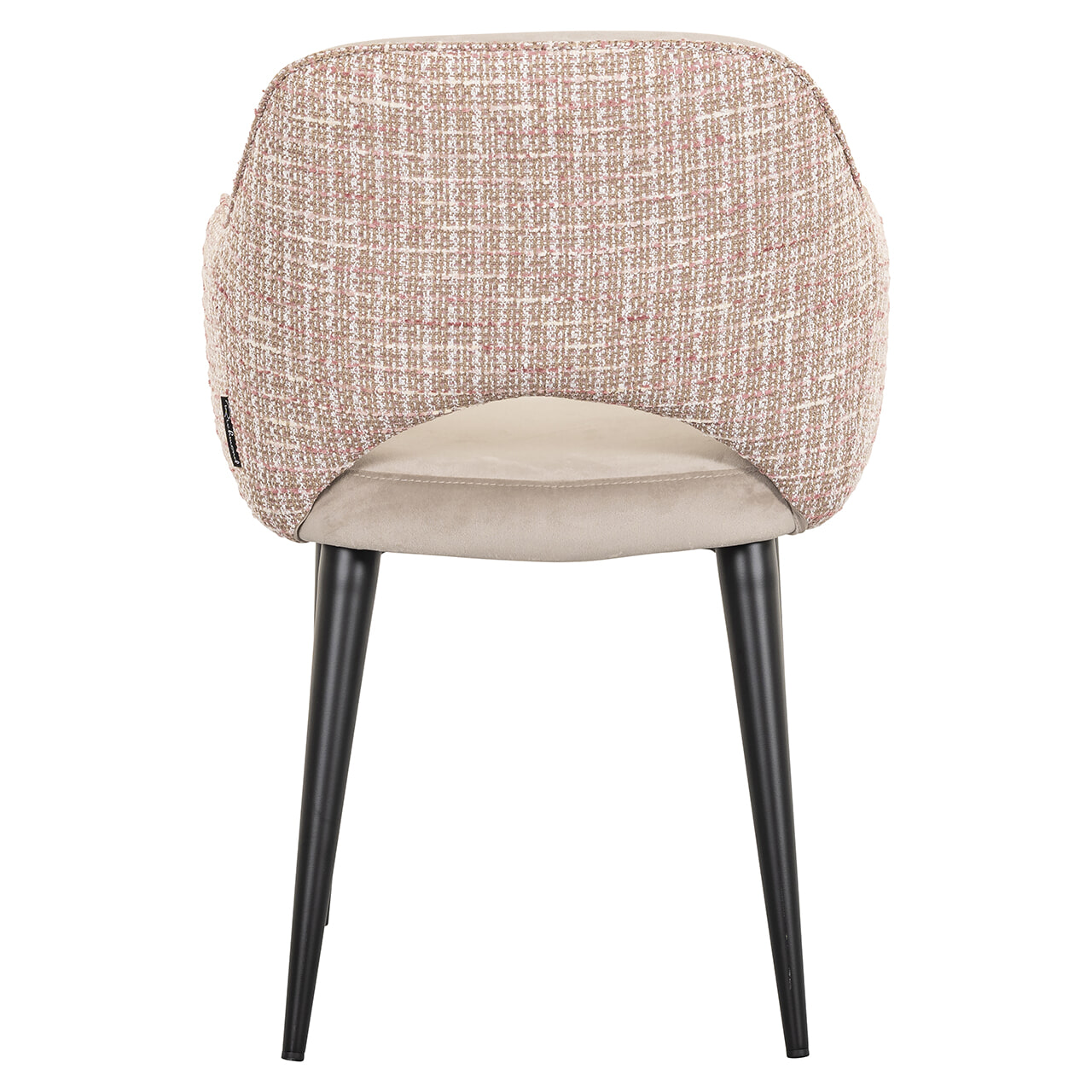Richmond Eetkamerstoel 'Giovanna' Velvet en stof, kleur Khaki/Rose