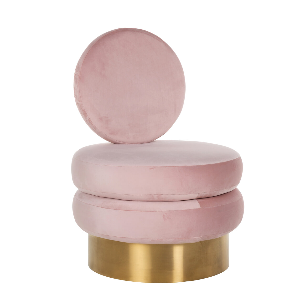 Richmond Fauteuil 'Balou' Velvet, kleur Roze / Goud Richmond Fauteuil 'Balou' Velvet, kleur Roze / Goud