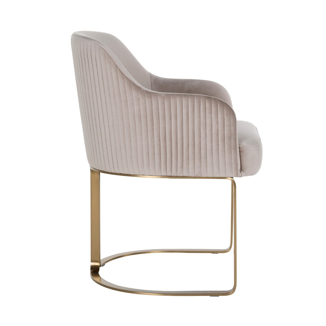 Richmond Eetkamerstoel 'Hadley' Velvet, kleur Khaki