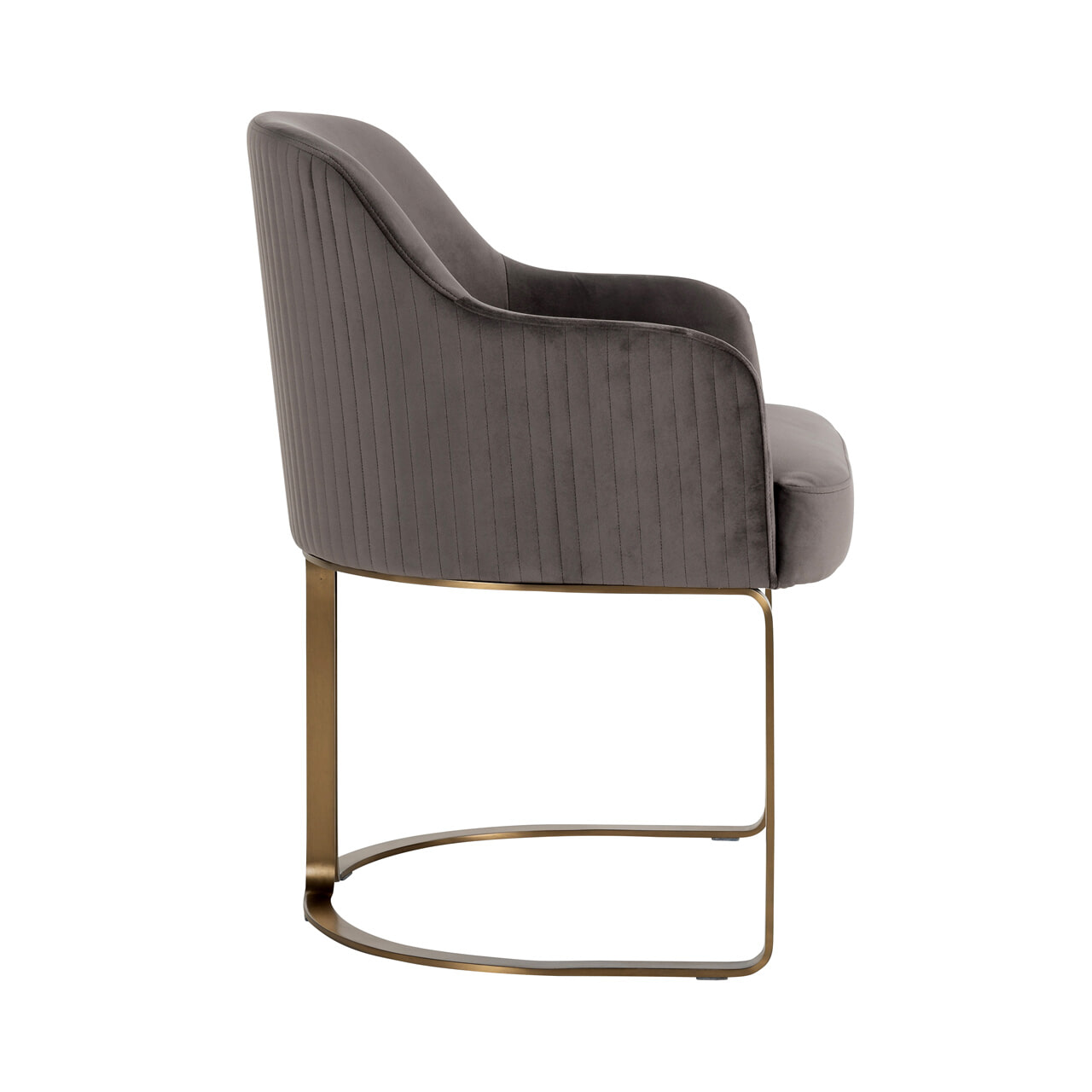 Richmond Eetkamerstoel 'Hadley' Velvet, kleur Stone