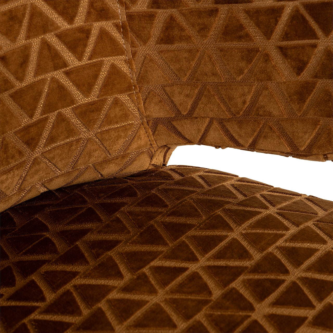 Richmond Barstoel 'Indigo' Triangle, kleur Goud (zithoogte 76cm)