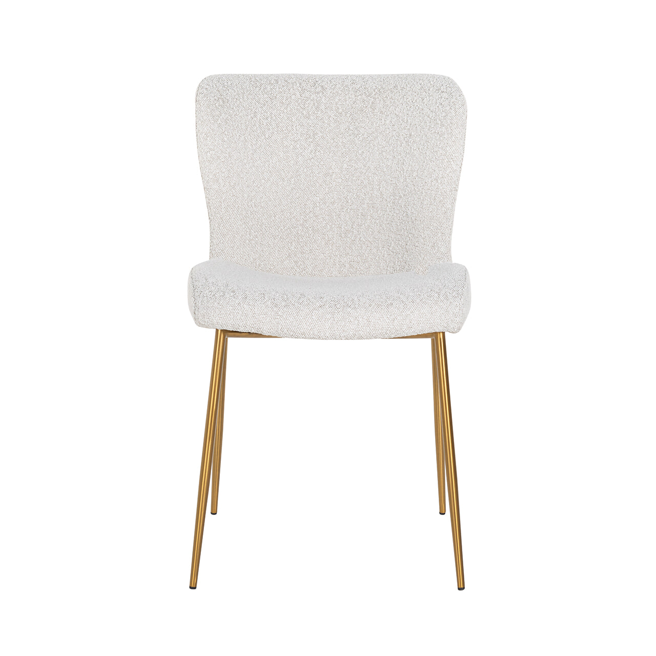 Richmond Eetkamerstoel 'Odessa' Bouclé, kleur Wit