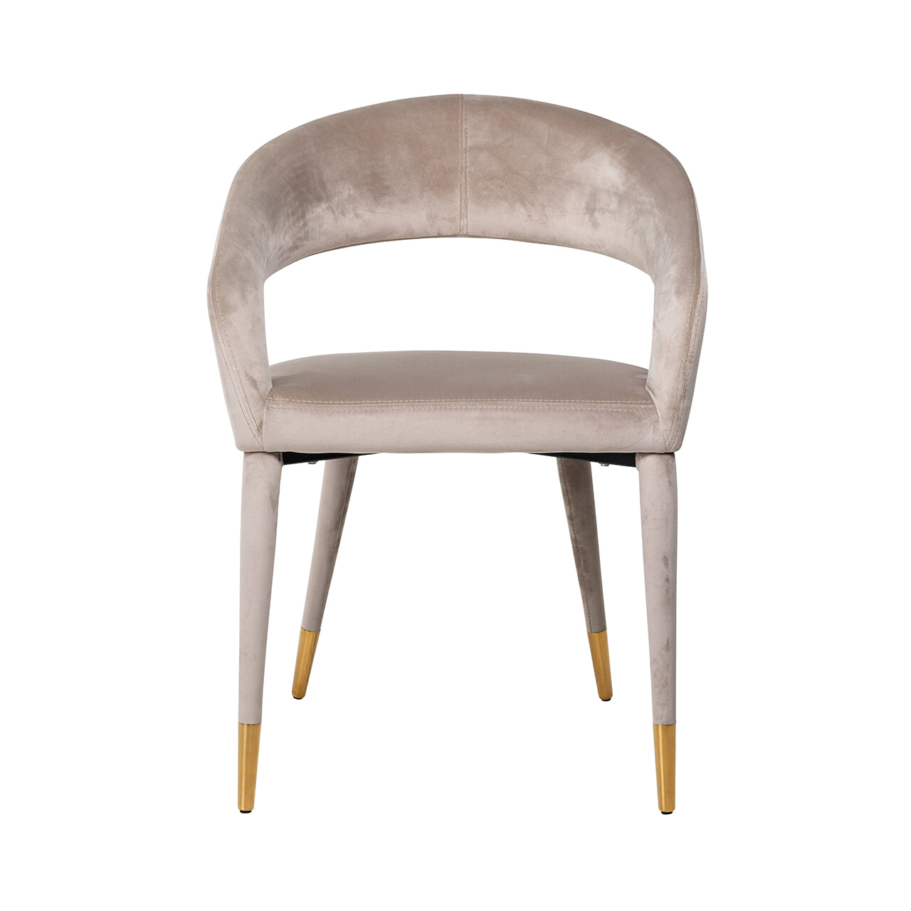 Richmond Eetkamerstoel 'Gia' Velvet, kleur Khaki