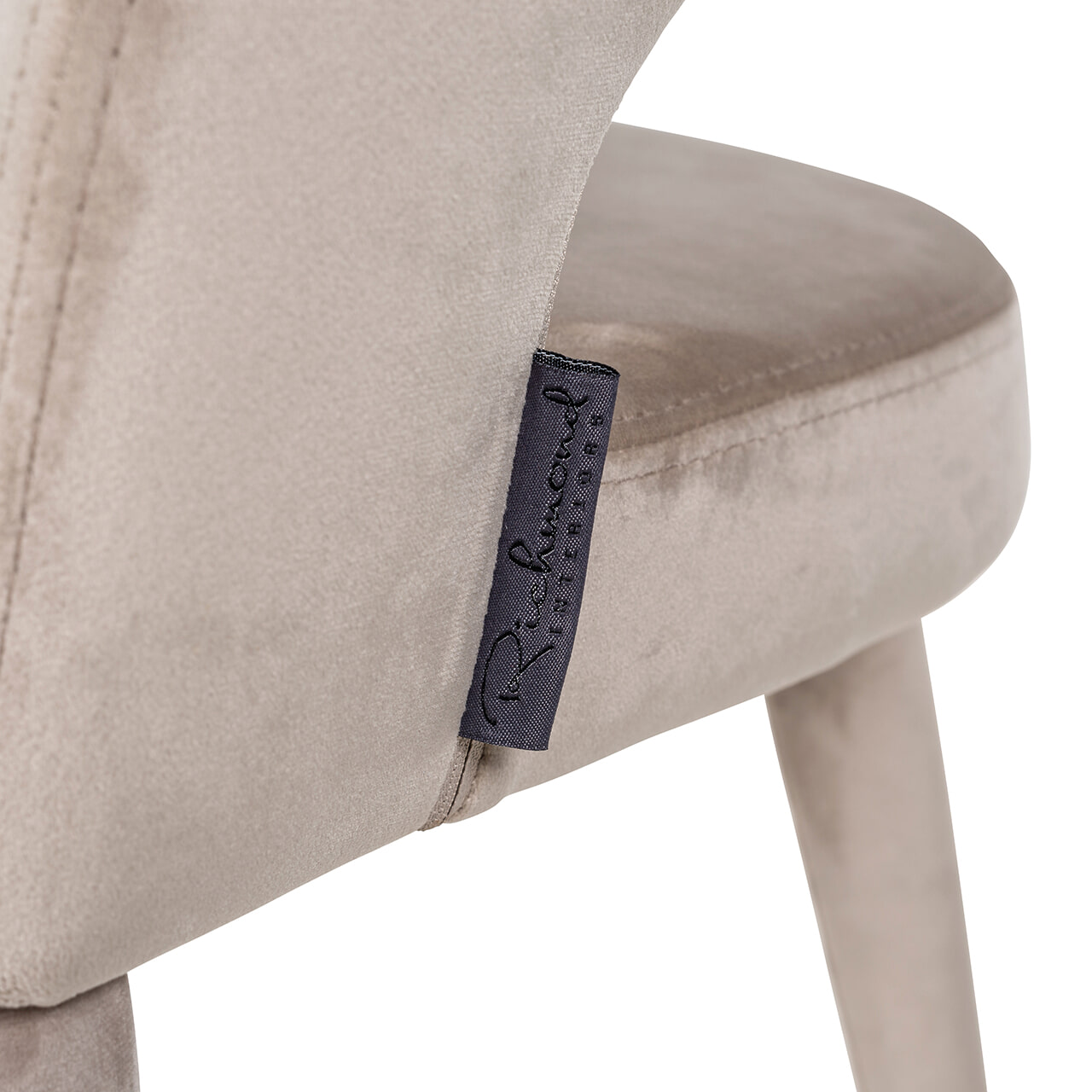 Richmond Eetkamerstoel 'Gia' Velvet, kleur Khaki