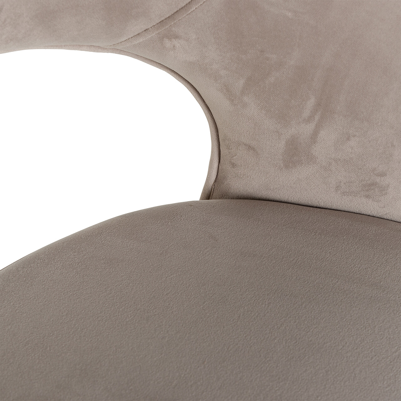 Richmond Barstoel 'Savoy' Velvet, kleur Khaki (zithoogte 82cm)