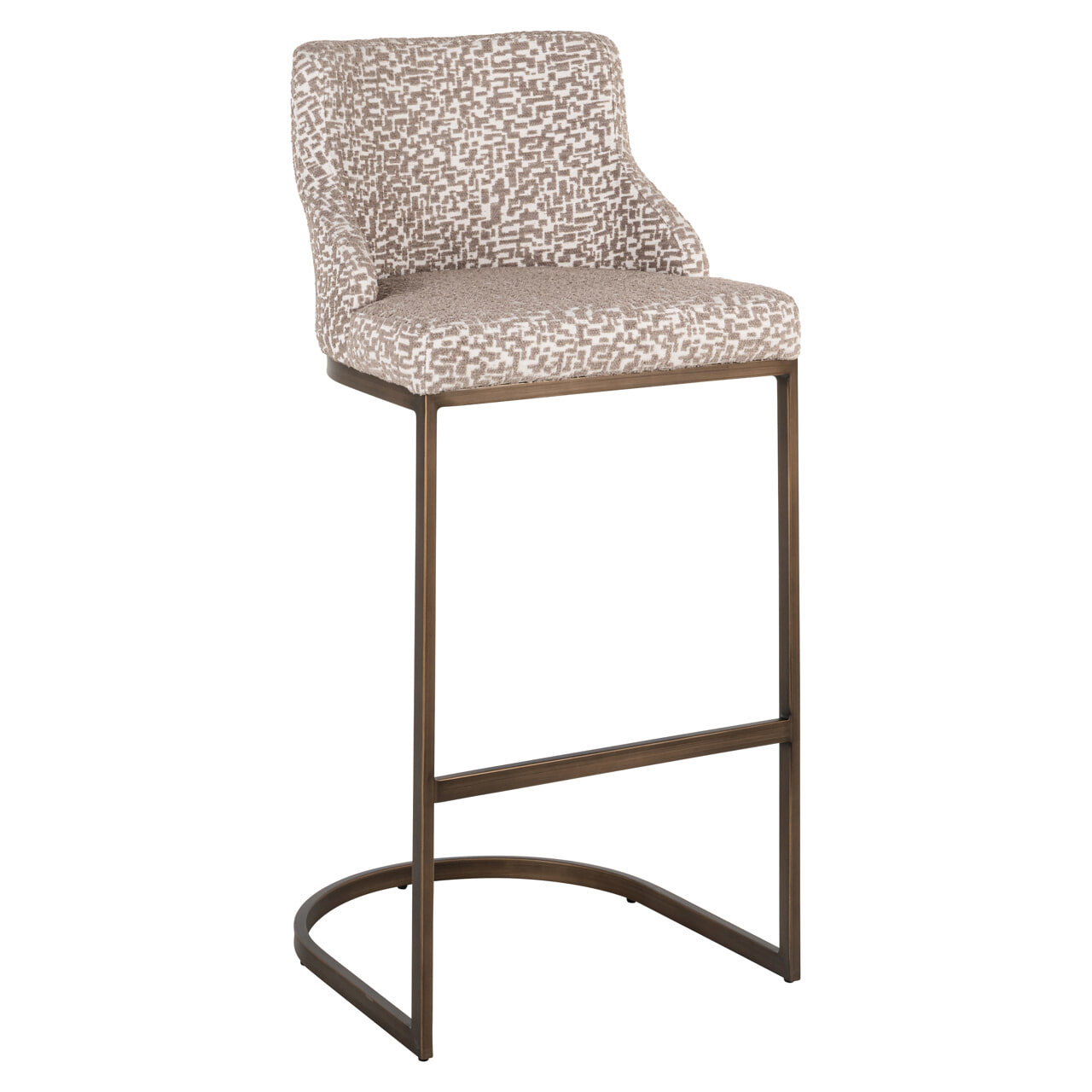 Richmond Interiors Richmond Barstoel Bolton Geo stof - Naturel