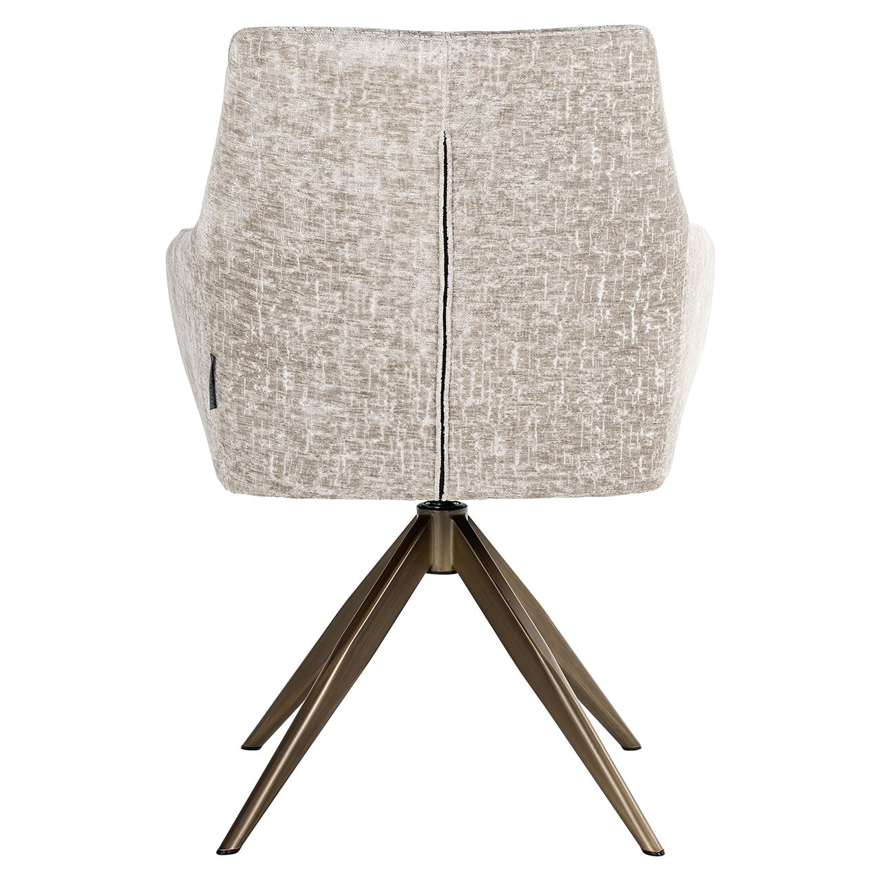 Richmond Draaibare Eetkamerstoel 'Lisonne' Pearl Island stof, kleur Beige