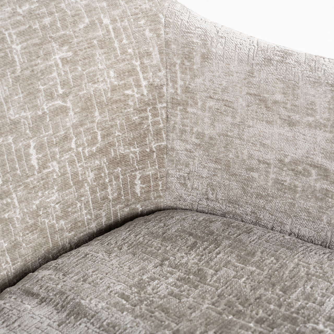 Richmond Draaibare Eetkamerstoel 'Lisonne' Pearl Island stof, kleur Beige