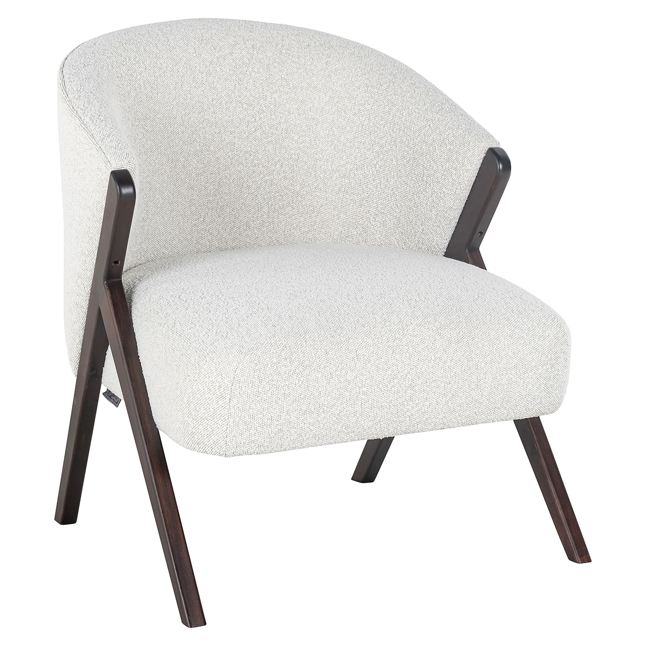 Richmond Fauteuil 'Mia' Bouclé, kleur Wit