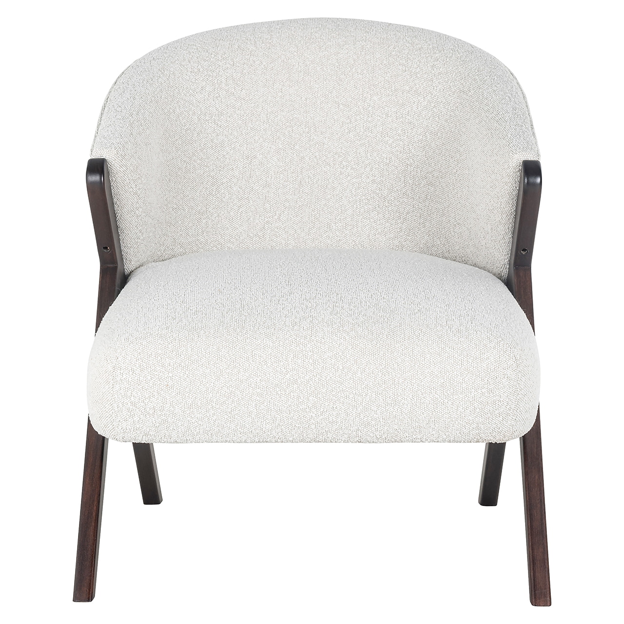 Richmond Fauteuil 'Mia' Bouclé, kleur Wit